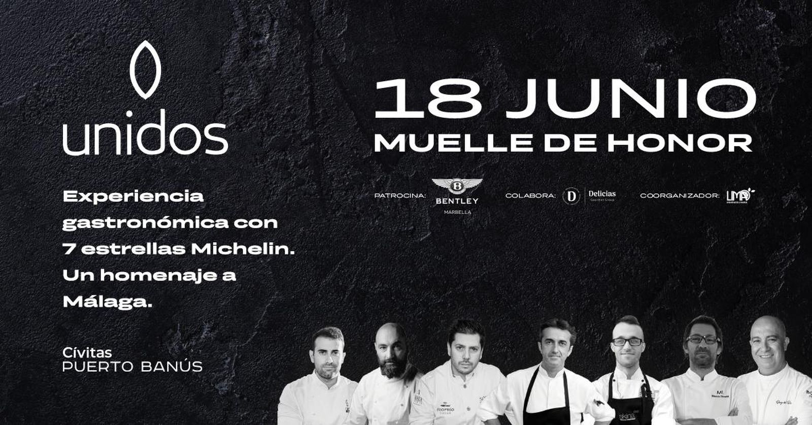 Cívitas Puerto Banús reunirá a siete chefs estrella Michelin en la cena de gala UNIDOS