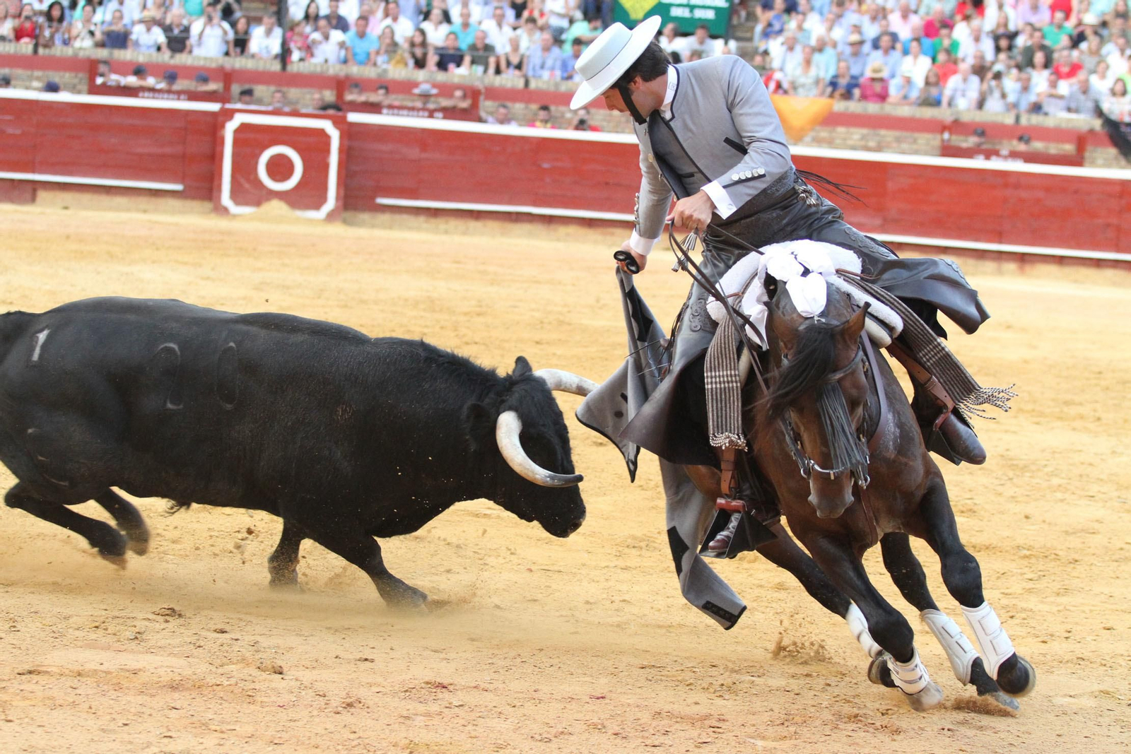 Festejo de Rejones en el coso de La Merced por Colombinas.