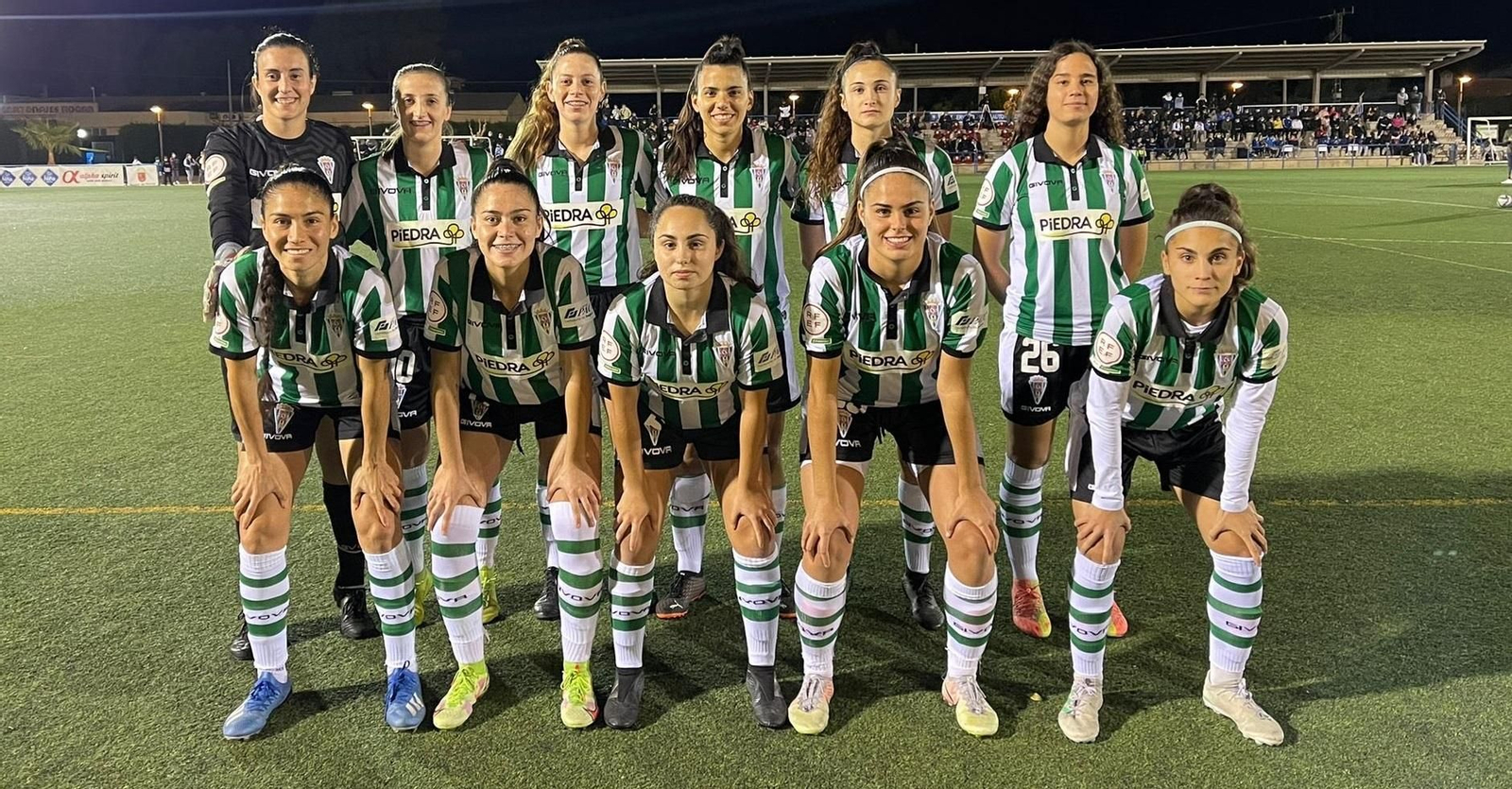 Formación inicial del Córdoba Femenino ante el Alhama. Formación inicial del Córdoba Femenino ante el Alhama.