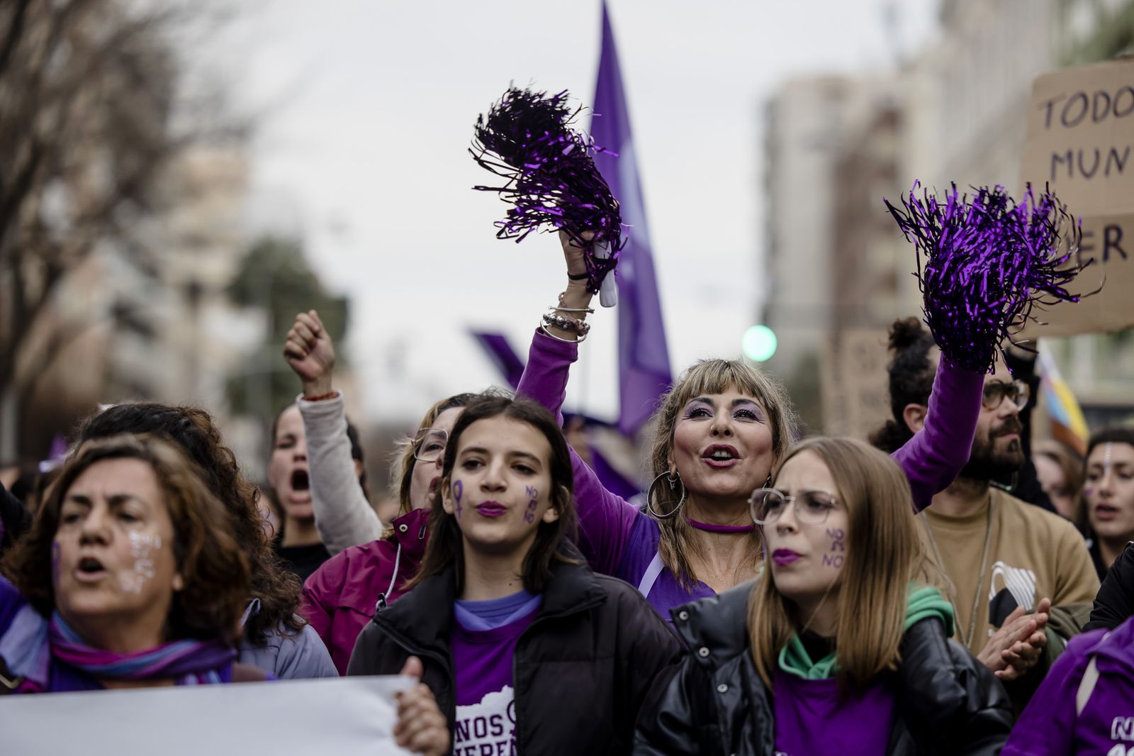 Las imágenes de la manifestación del 8M en Cádiz.