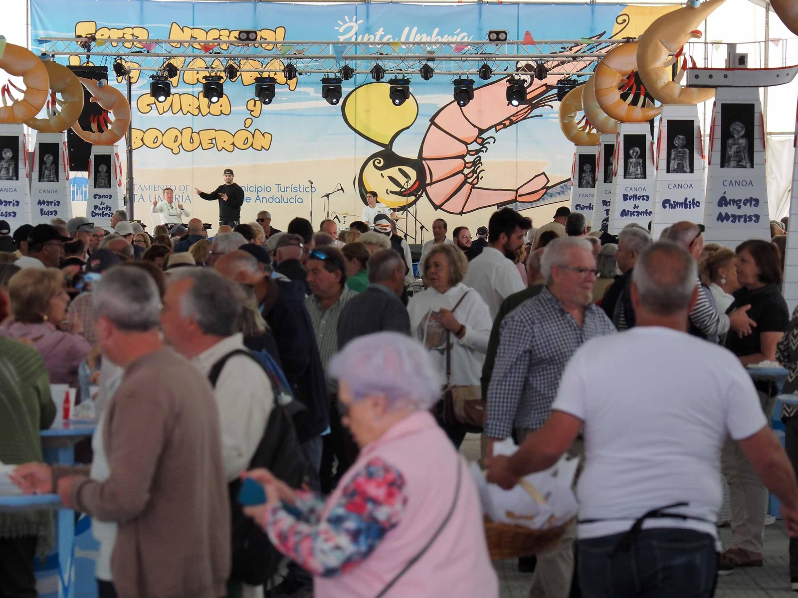 Las mejores fotografías del primer día de la Feria de la Gamba de Punta Umbría