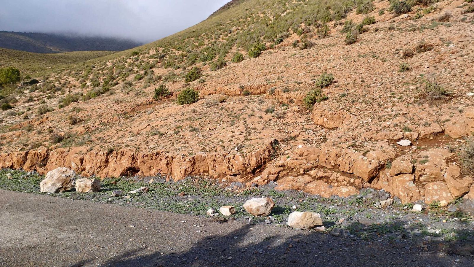 Las imágenes de Lújar tras el desprendimiento