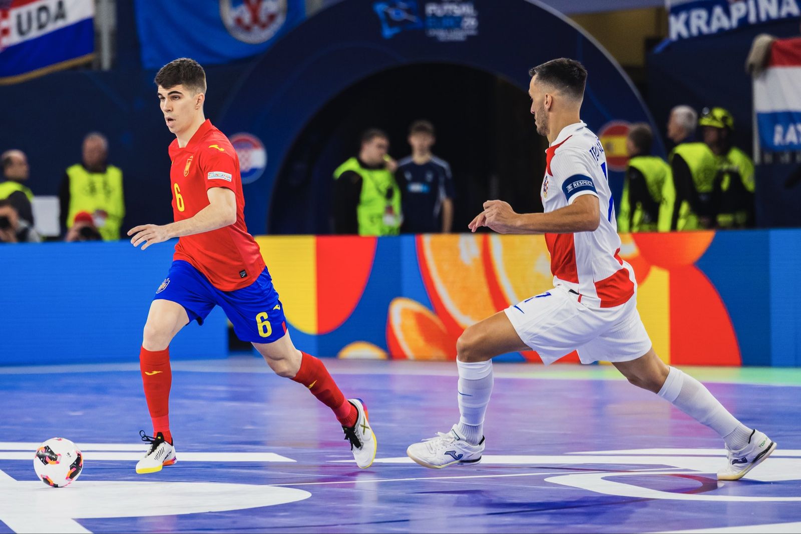 Antonio Pérez, en la semifinal ante Croacia.