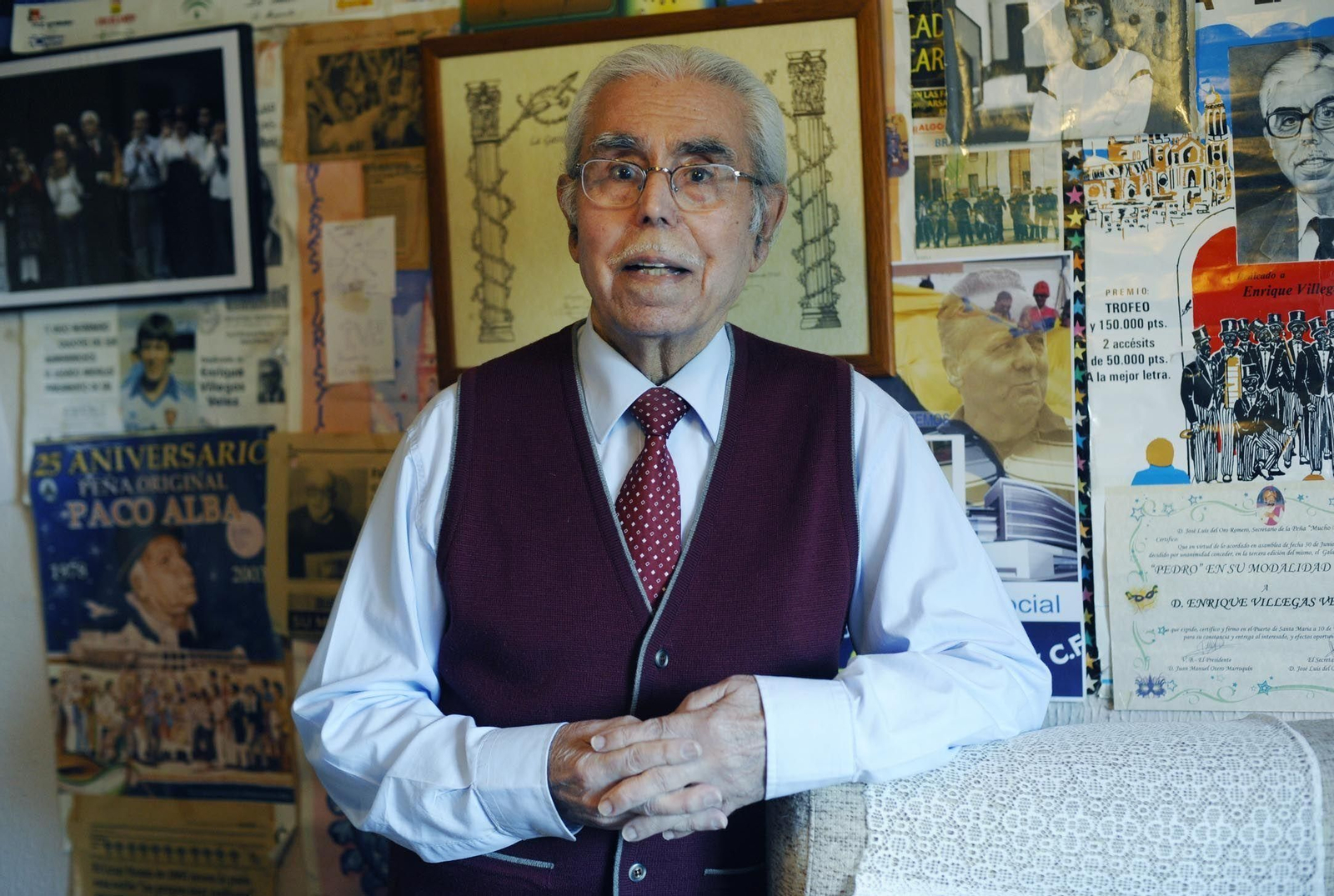 Enrique Villegas, natural de Ayamonte, unos años antes de fallecer en 2015 Enrique Villegas, natural de Ayamonte, unos años antes de fallecer en 2015