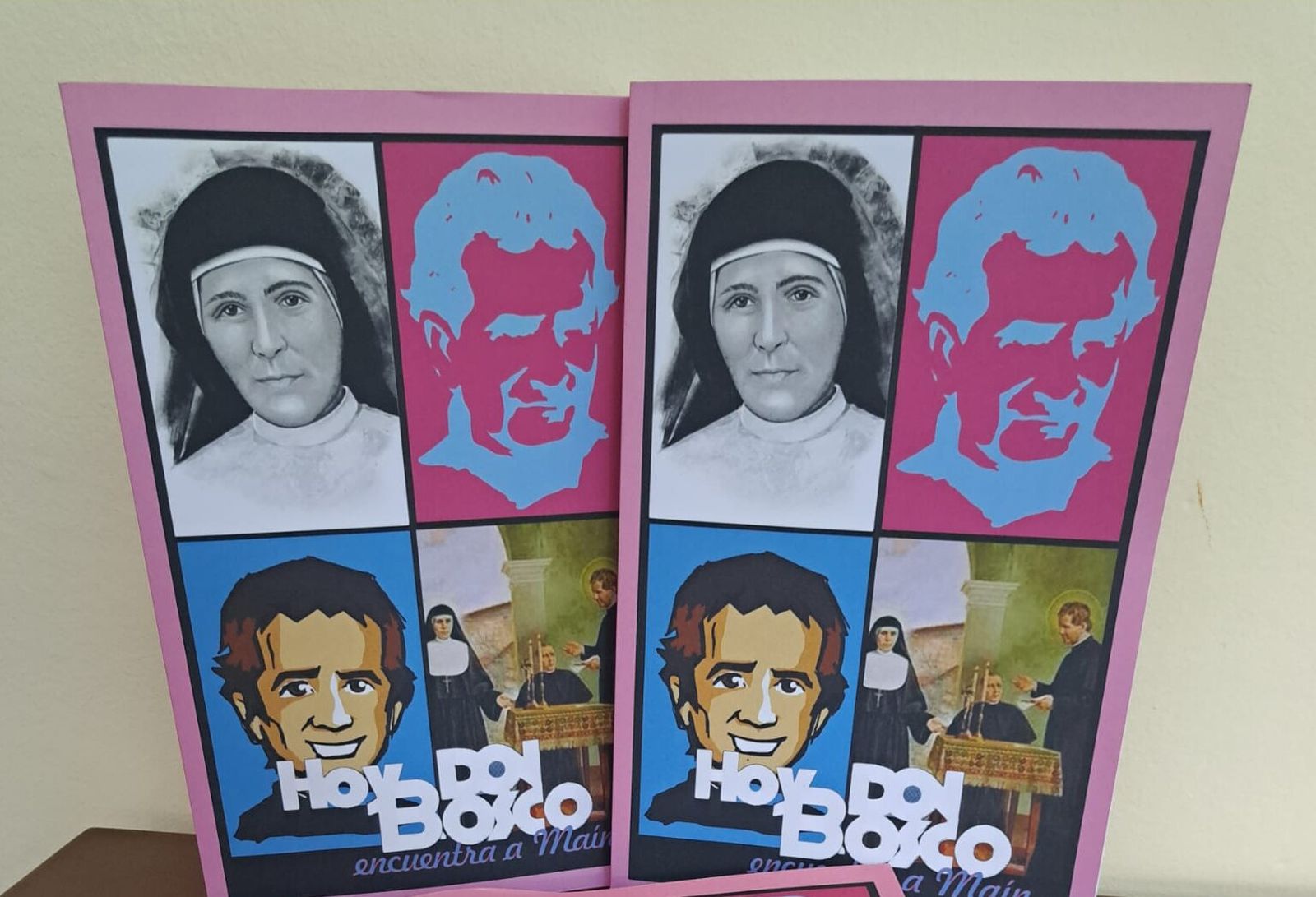 Ejemplares del libro que se presenta esta sdemana en Salesianos.