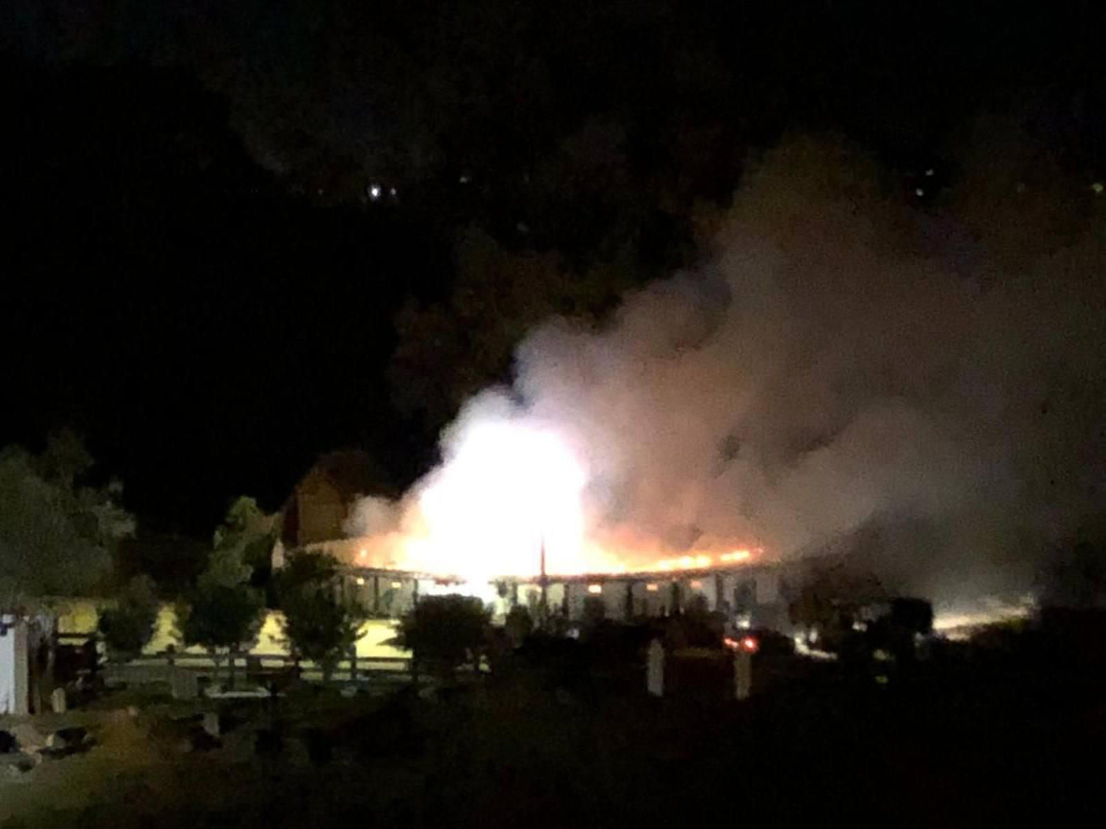 El incendio en la finca de Morante de la Puebla