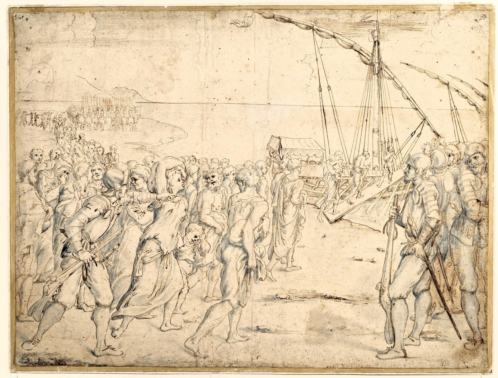 La expulsión de los moriscos, de V. Carducho, hacia 1627 (Museo del Prado).