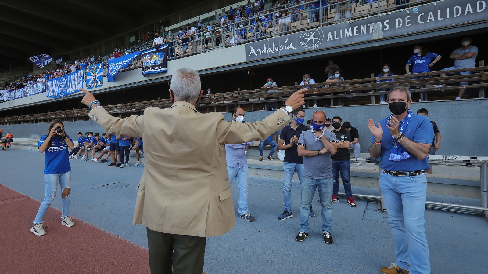 Fiesta del ascenso del Xerez DFC en Chapín