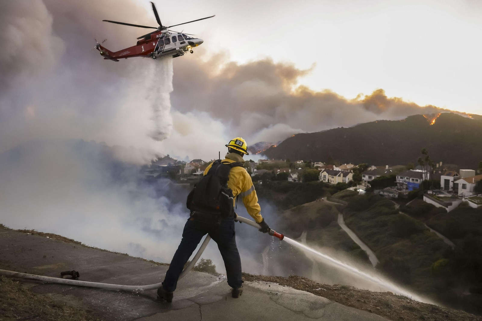 Las impactantes imágenes de los incendios de California