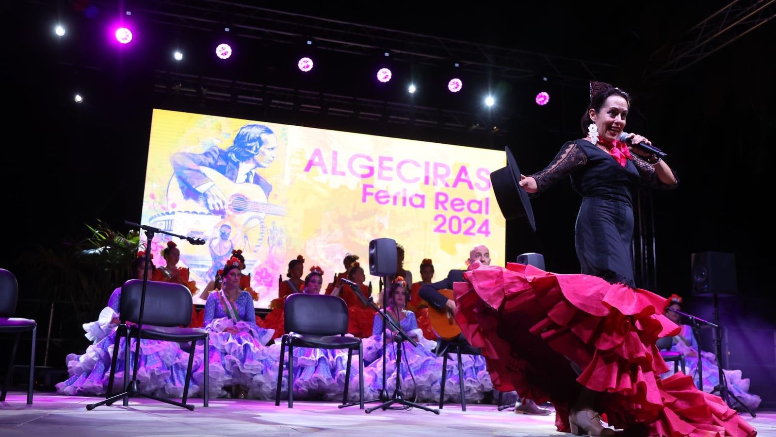 La pregonera Macarena Andrades.