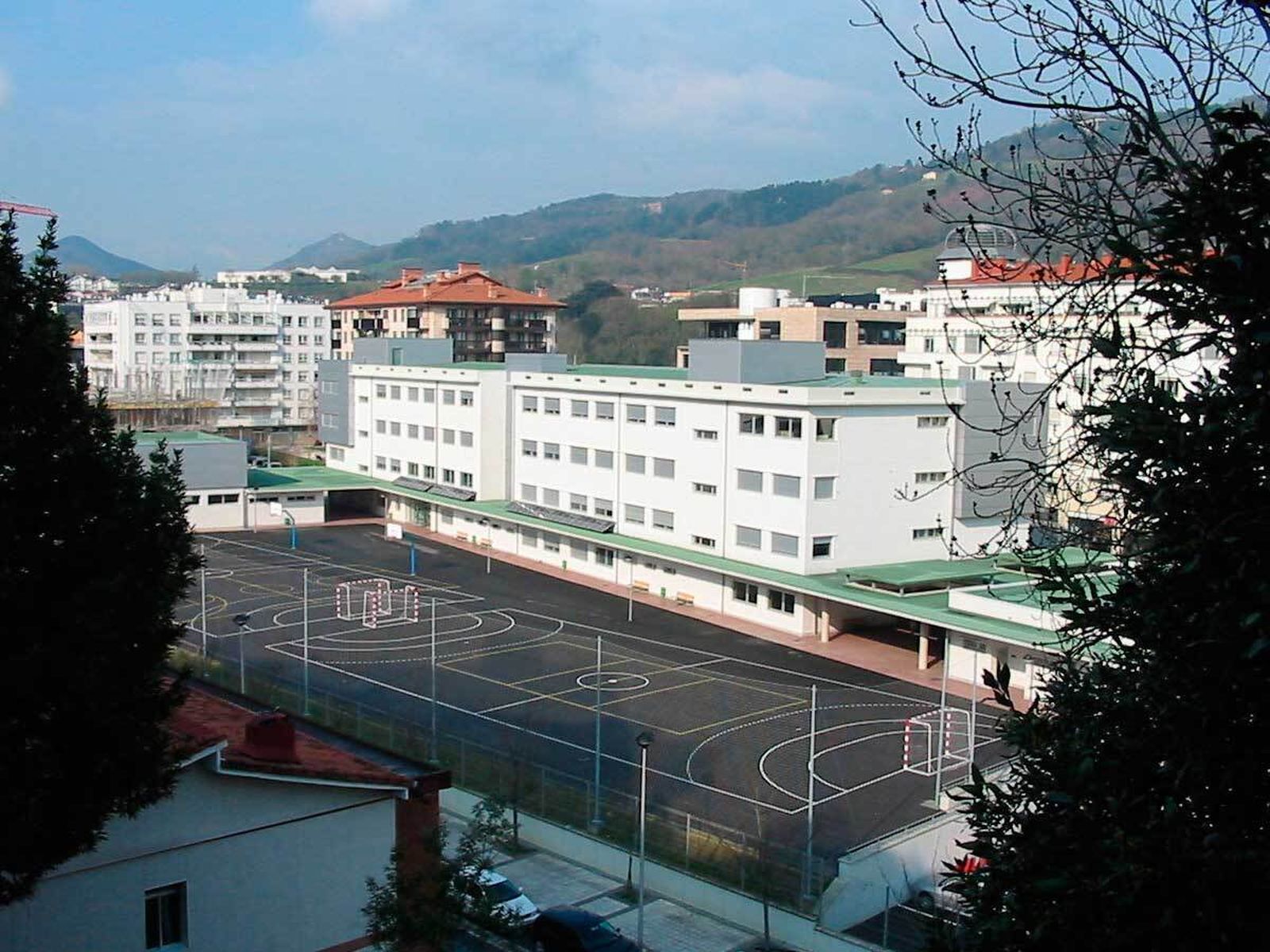 El patio del instituto Antigua-Luberri, en San Sebastián.