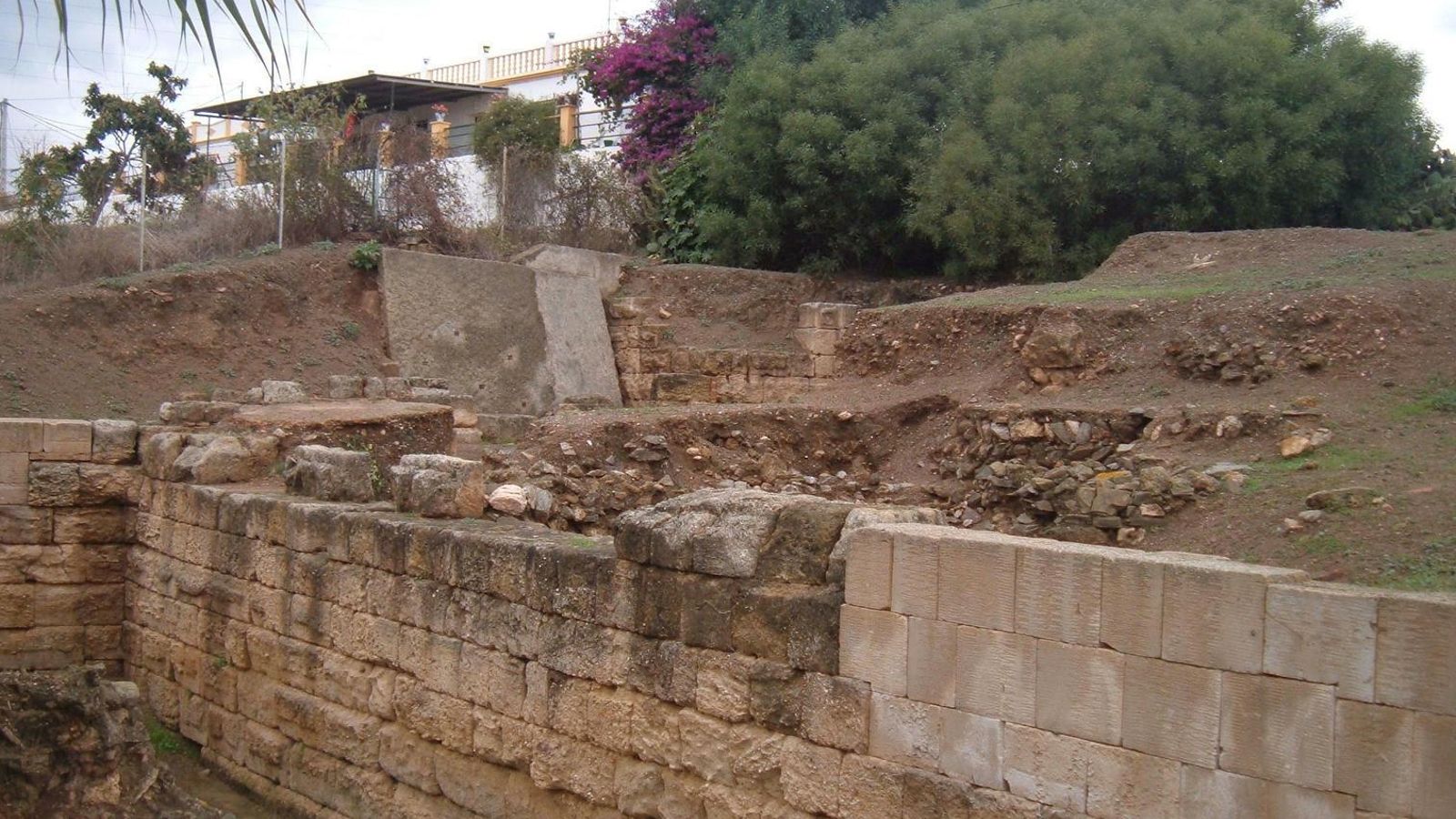Yacimiento  fenicio de Toscanos , en Vélez-Málaga.