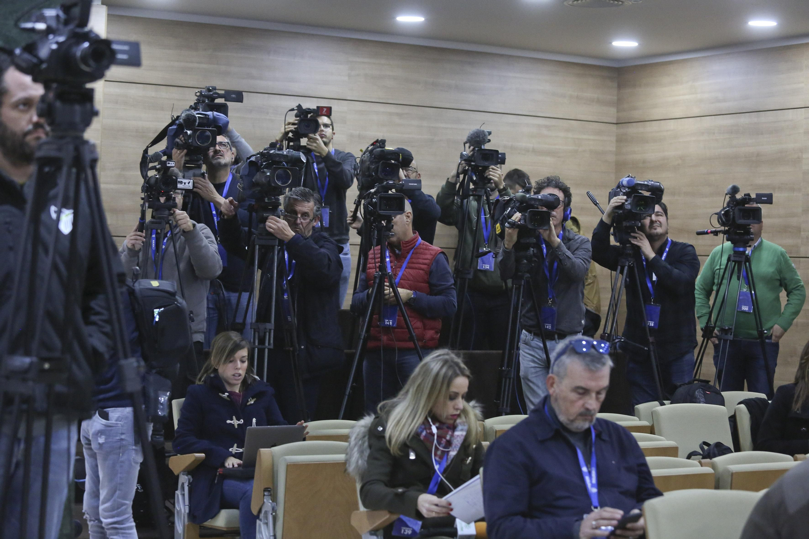 La rueda de prensa de Richard Shaheen, en fotos