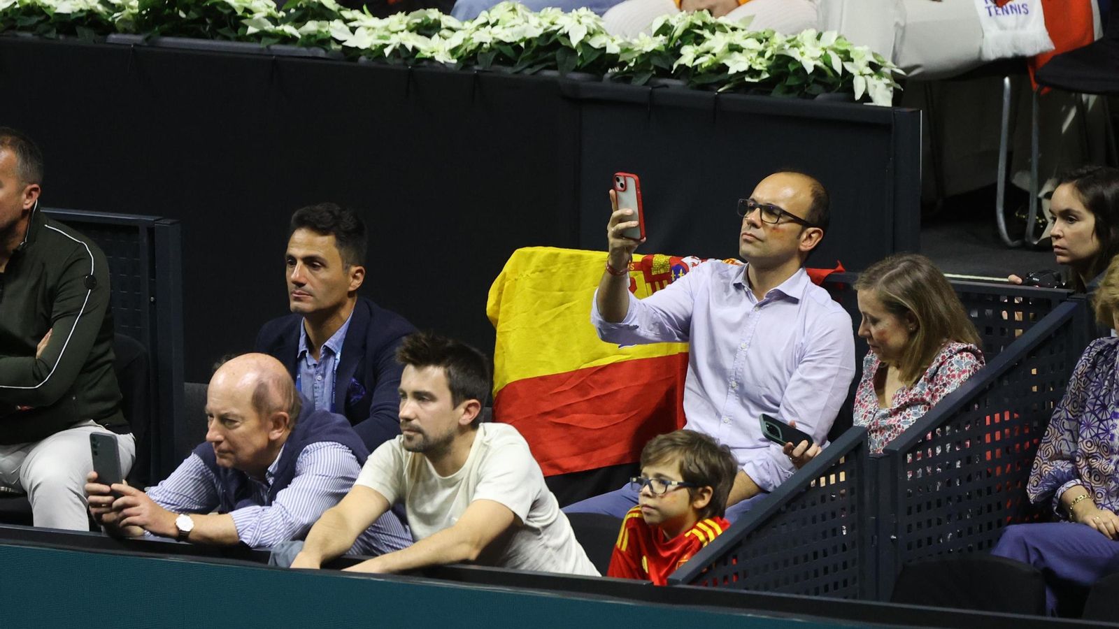 Búscate en las gradas del Carpena en la Copa Davis de Málaga