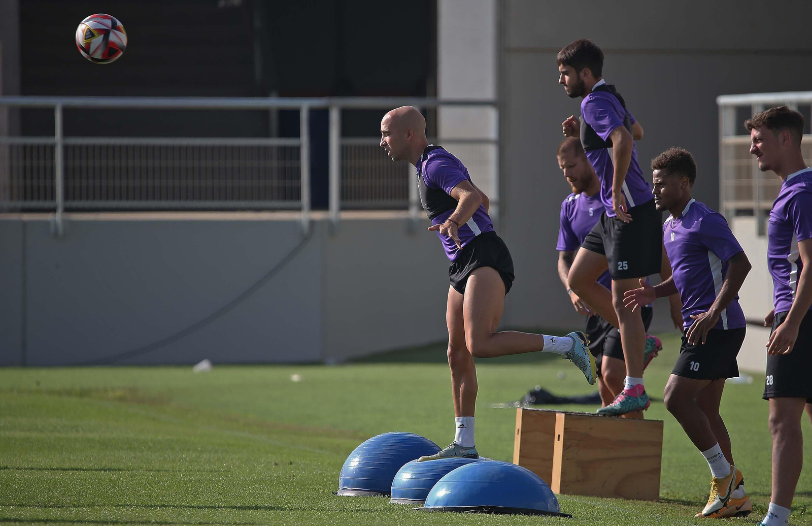 El entrenamiento de la Balona, en imágenes