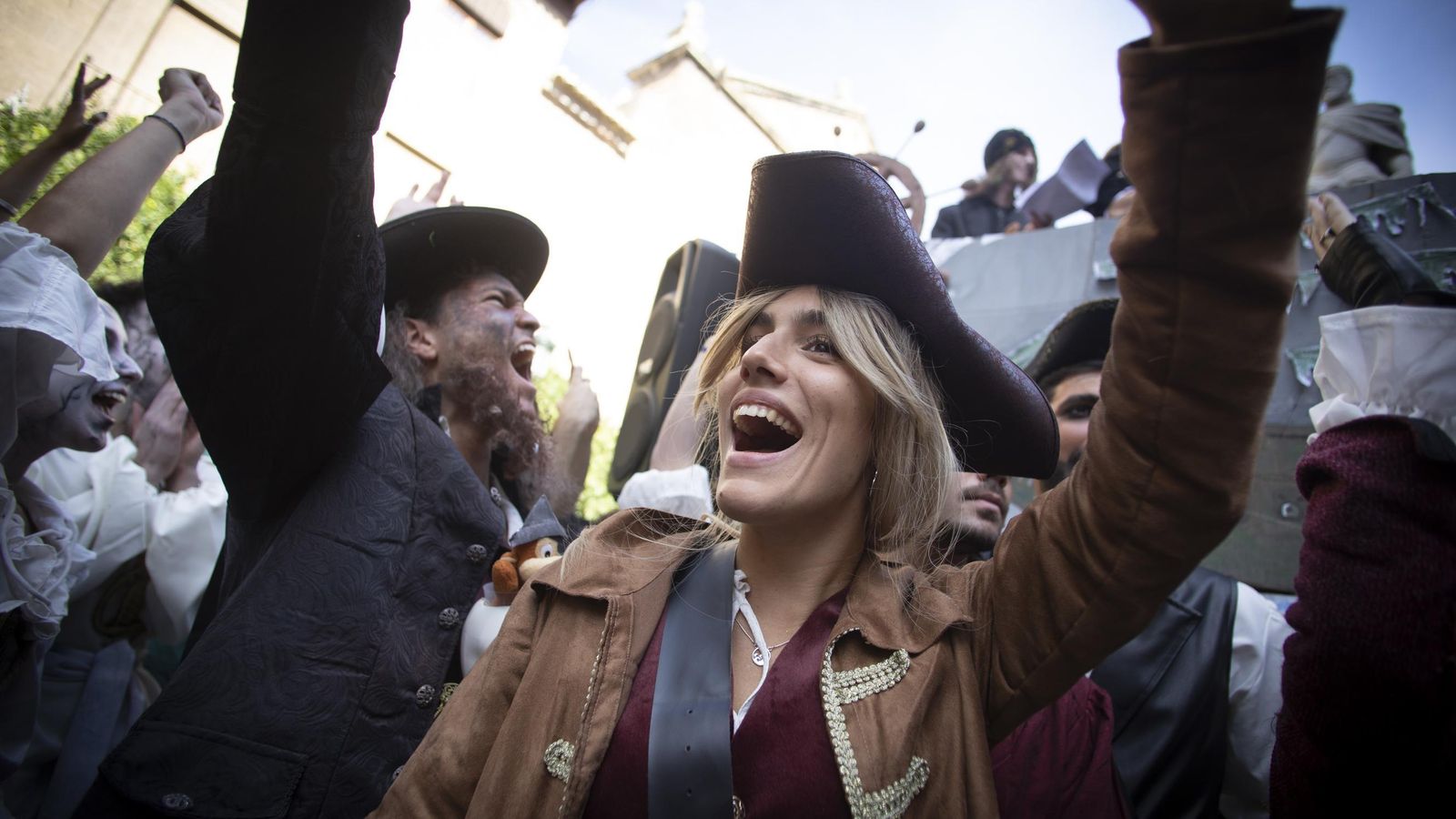 María Molina caracterizada como Elisabeth Swann.
