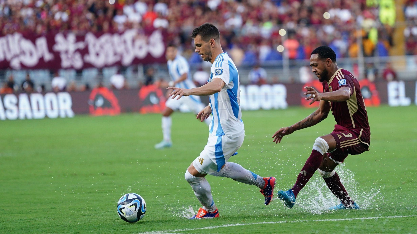 Lo Celso en su partido del jueves con Argentina