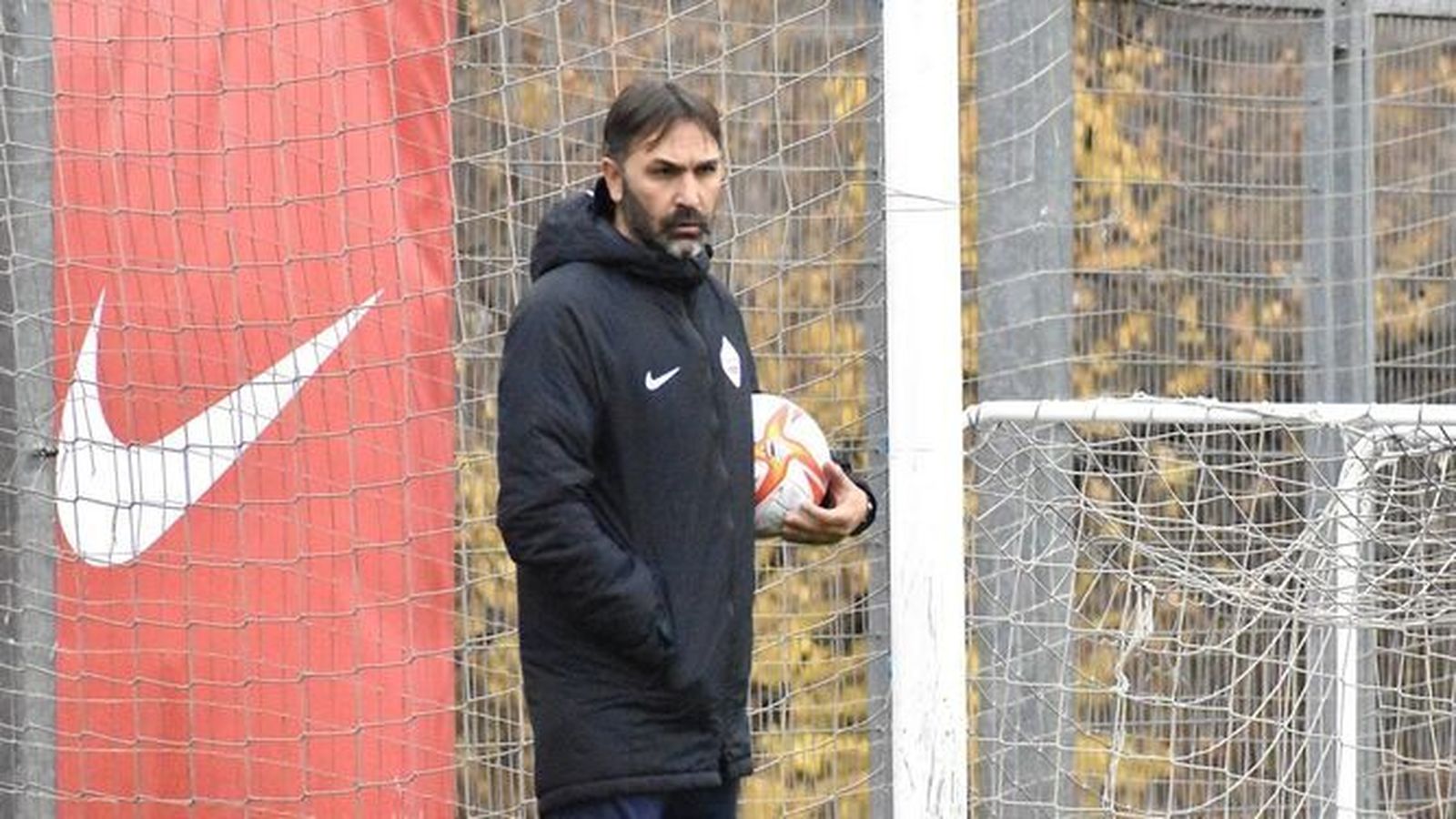 Miguel Ángel Martínez 'Lobo', durante un entrenamiento.