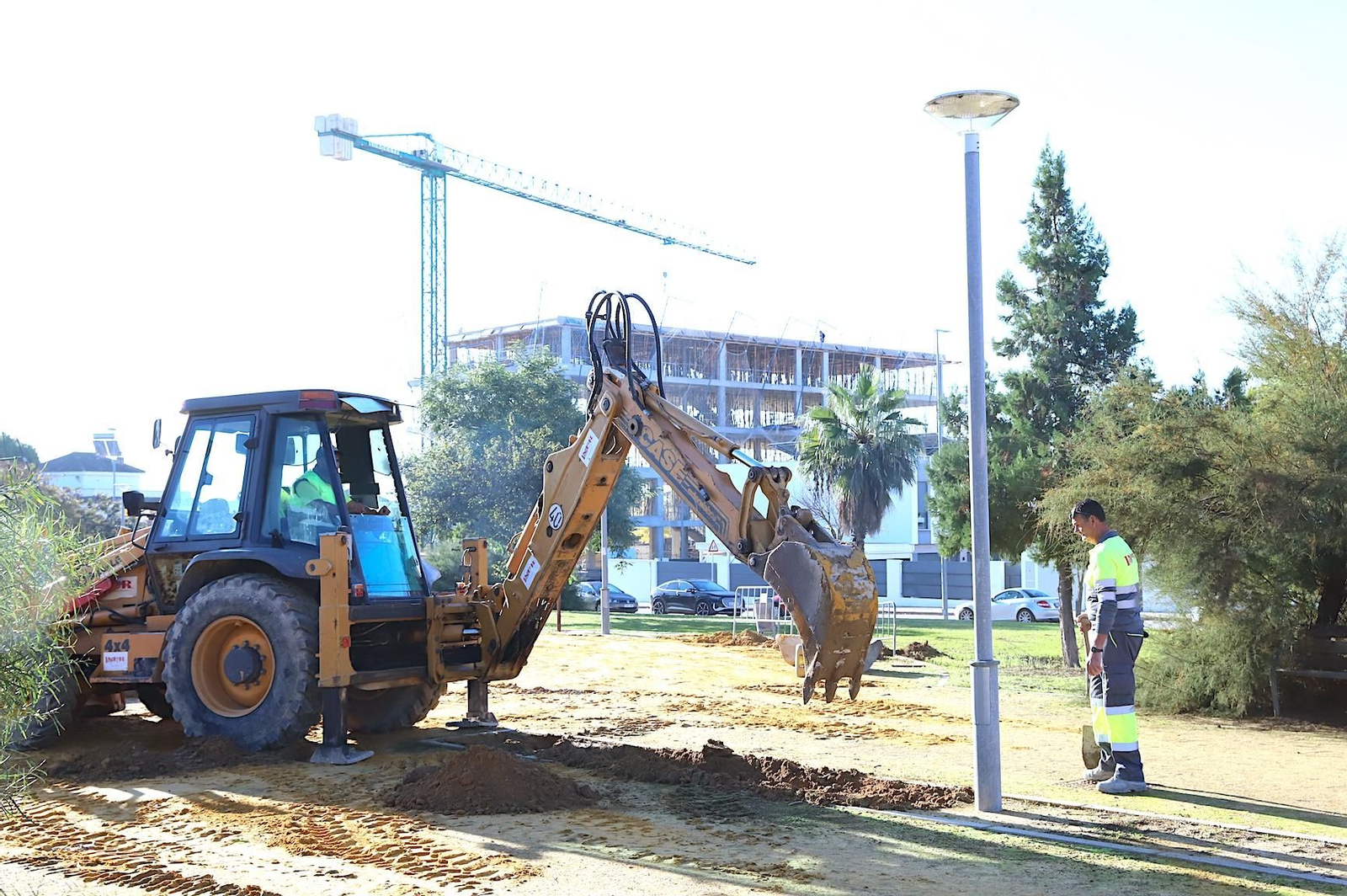 Obras en el Parque de Pozoalbero.