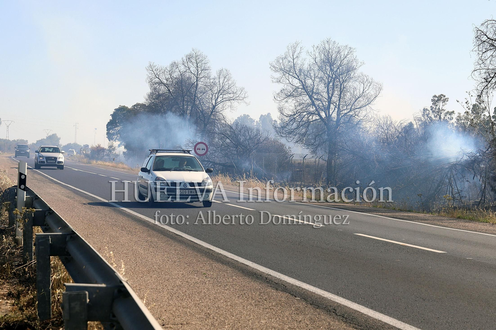 Imágenes del incendio en Doñana
