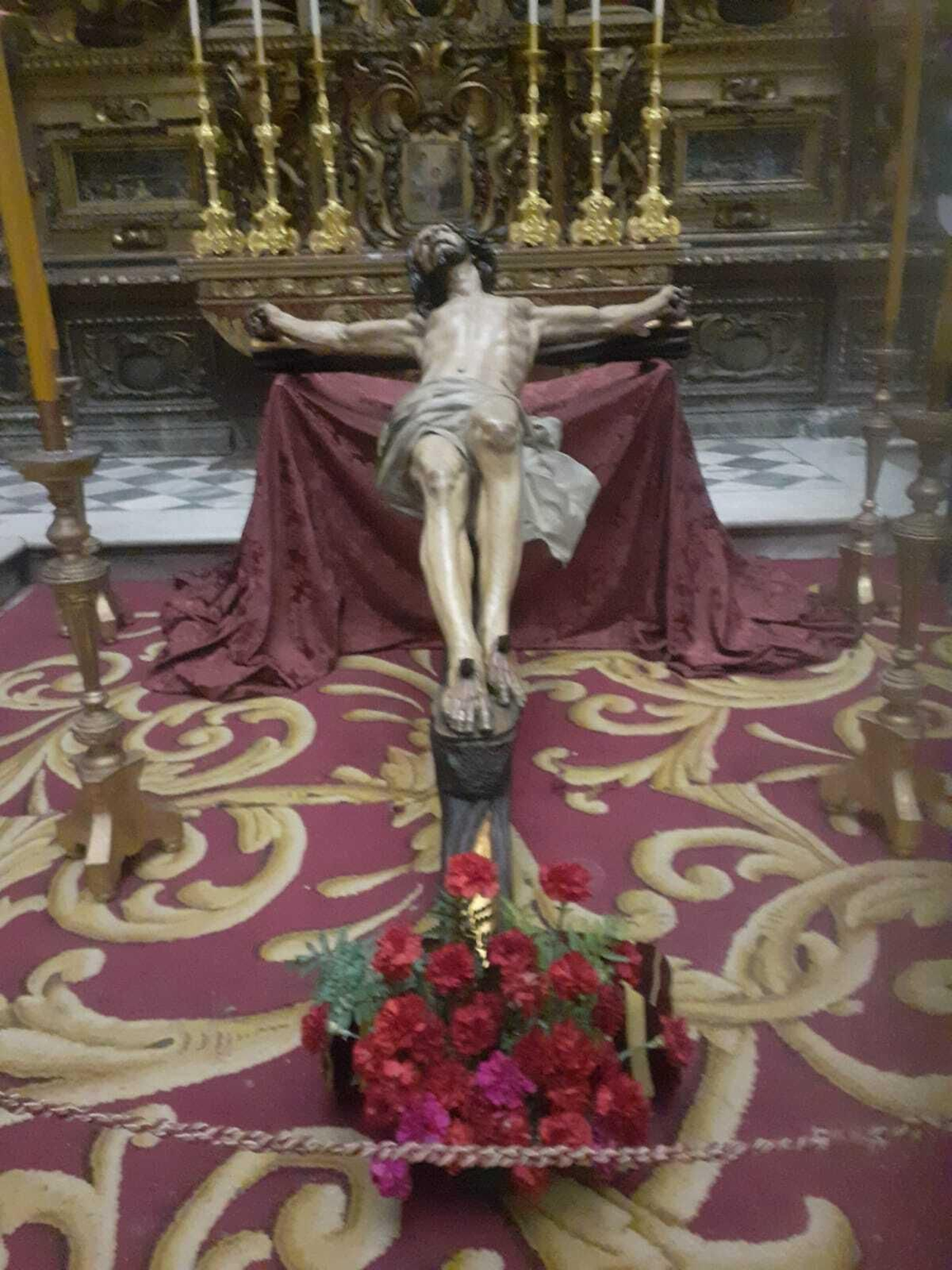 El Cristo de la Salud de la iglesia de Santiago.