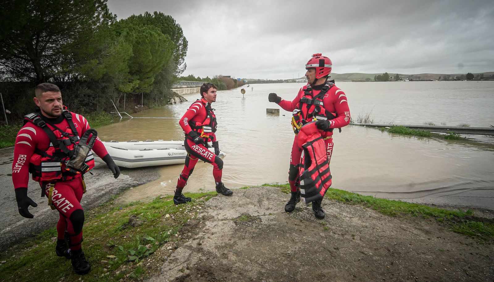 Imágenes de las zonas afectadas por la crecida del rio Guadalete en Jerez