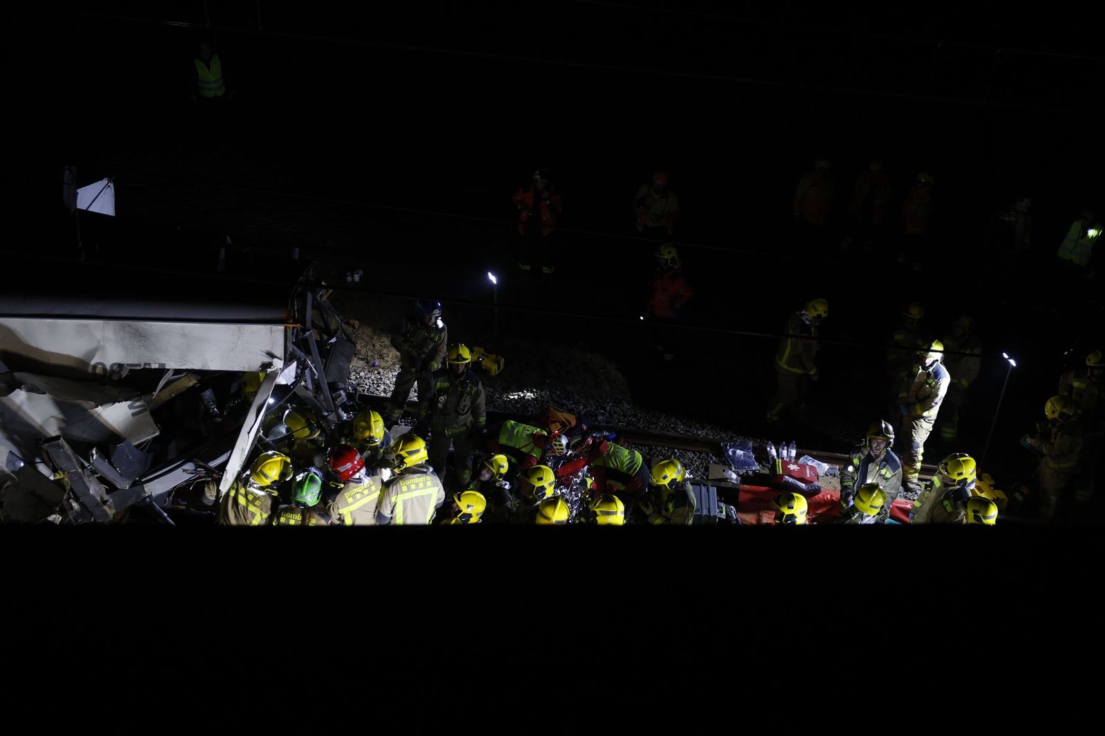 En imágenes, el accidente de tren en Barcelona