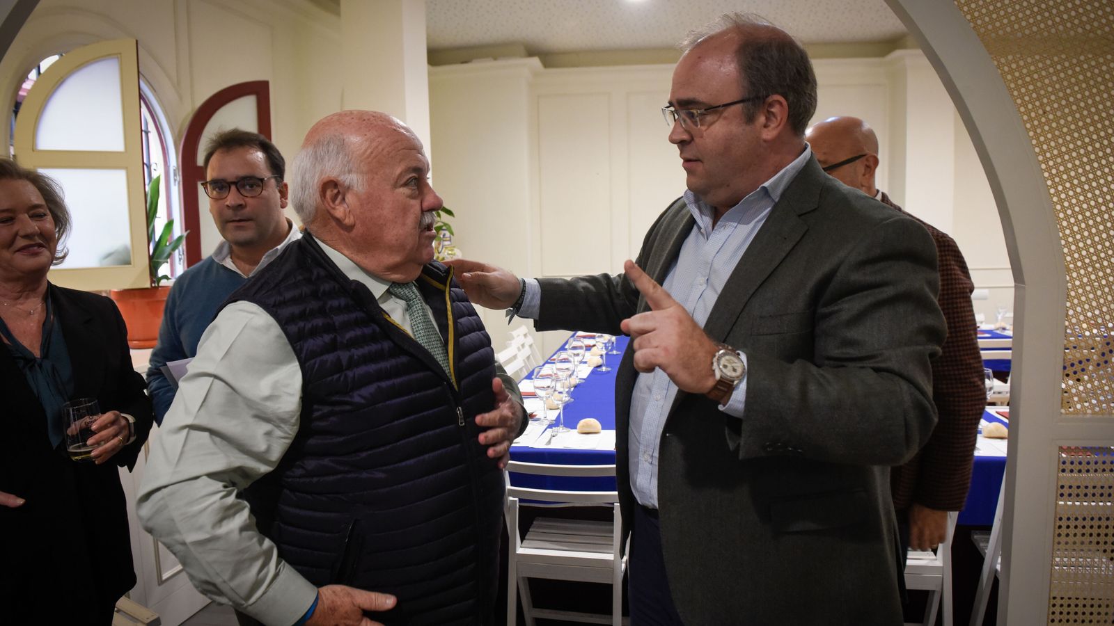 Jesús Aguirre con Carlos Navarro Antolín