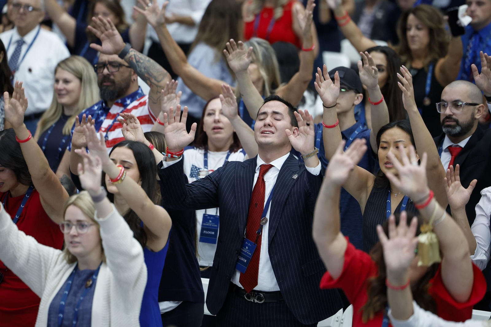 Las fotos de la despedida de los republicanos a Charlie Kirk