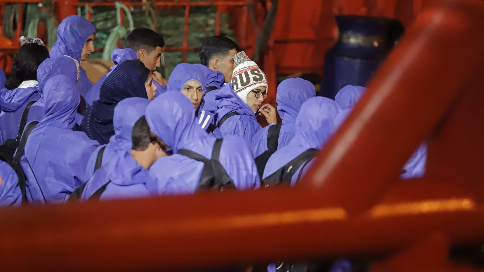 Imágenes de los 85 migrantes rescatados