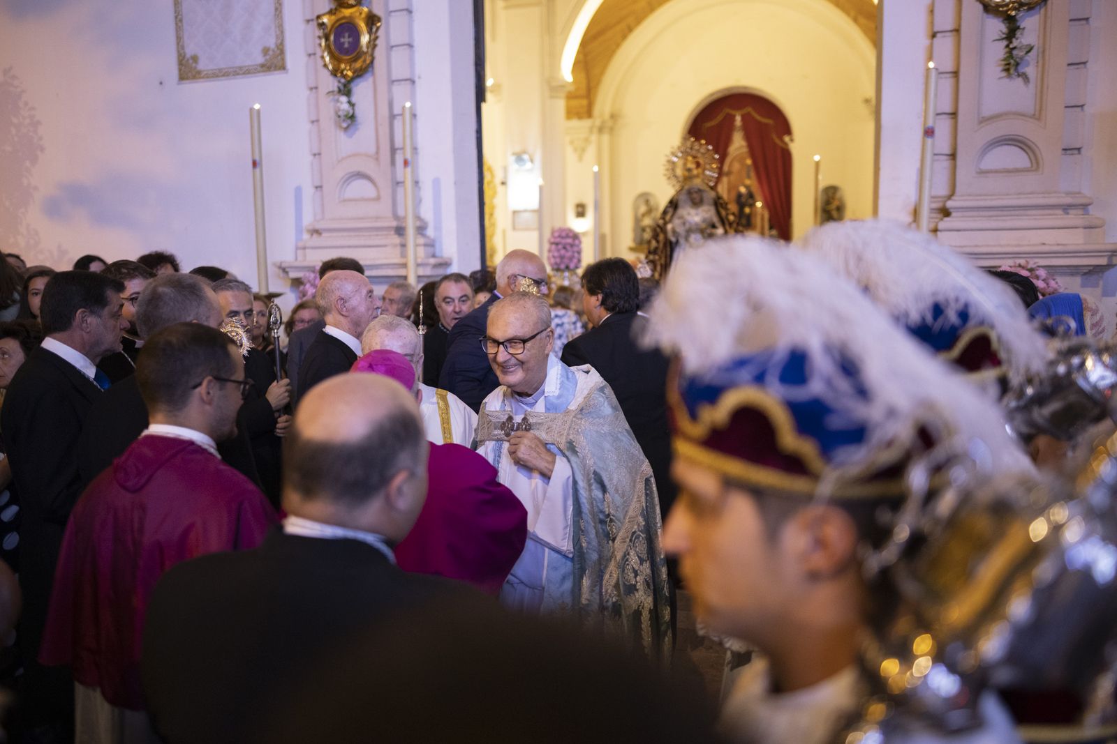 Imágenes de la procesión de la Virgen de la Cinta por el centro de la ciudad
