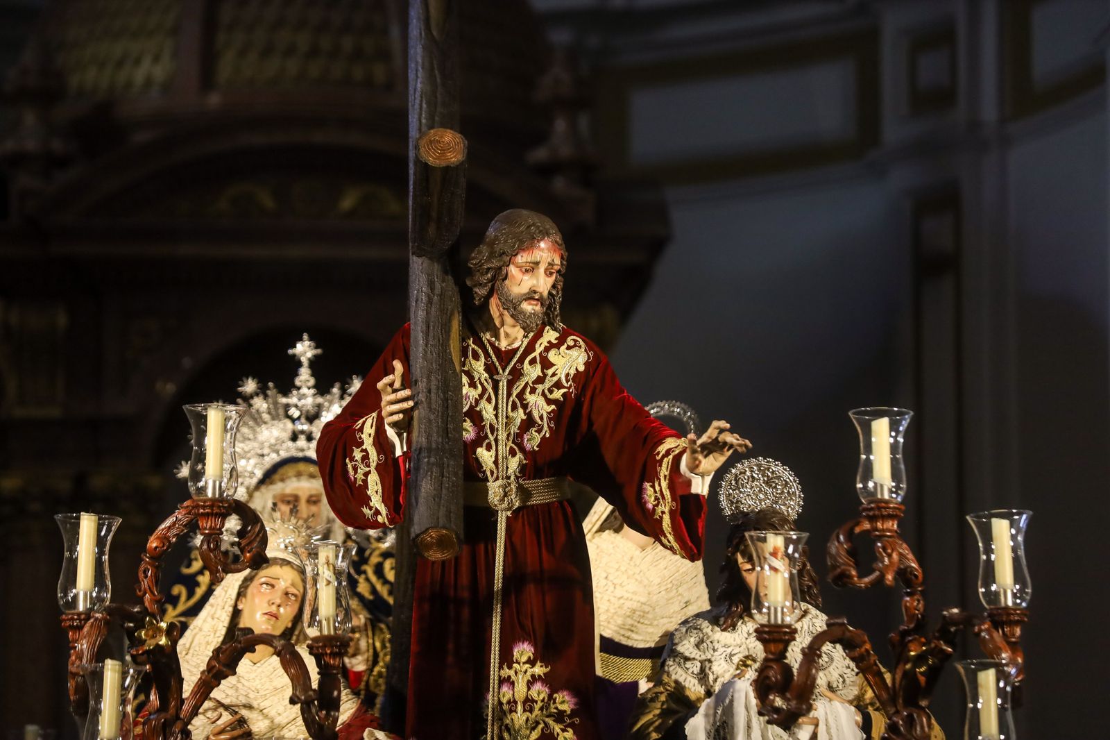 La imagen fue tallada por Bonilla Cornejo en 1988