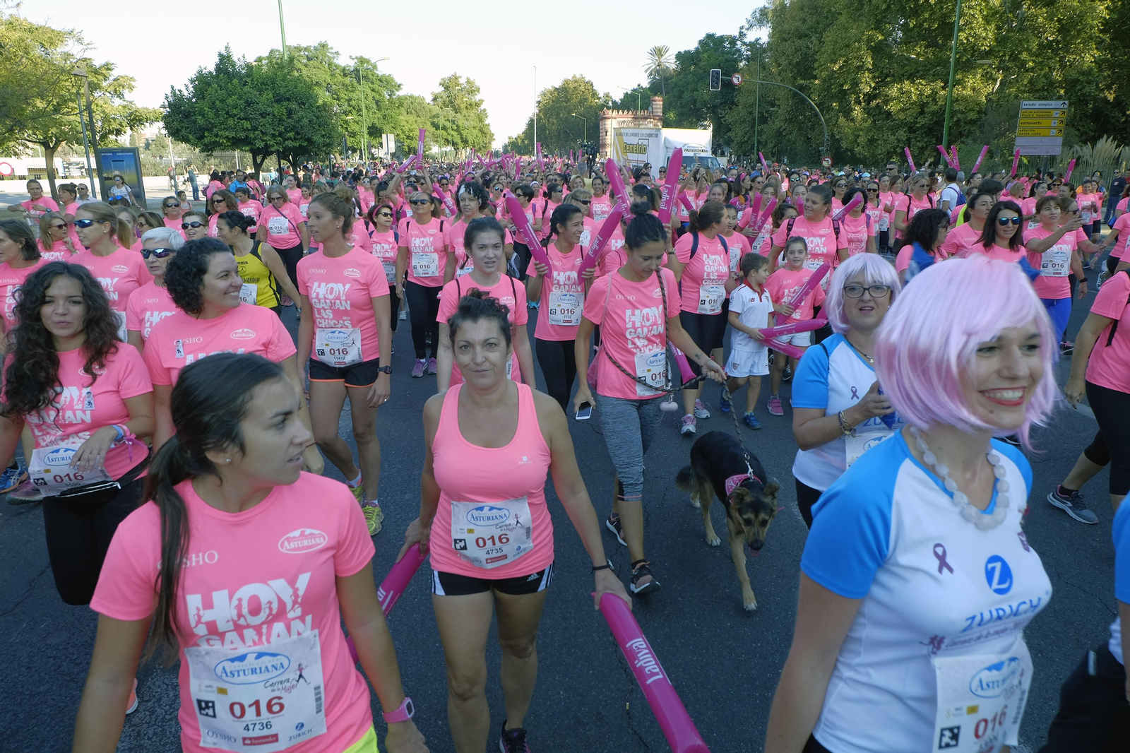 Las imágenes de la suspendida Carrera de la Mujer