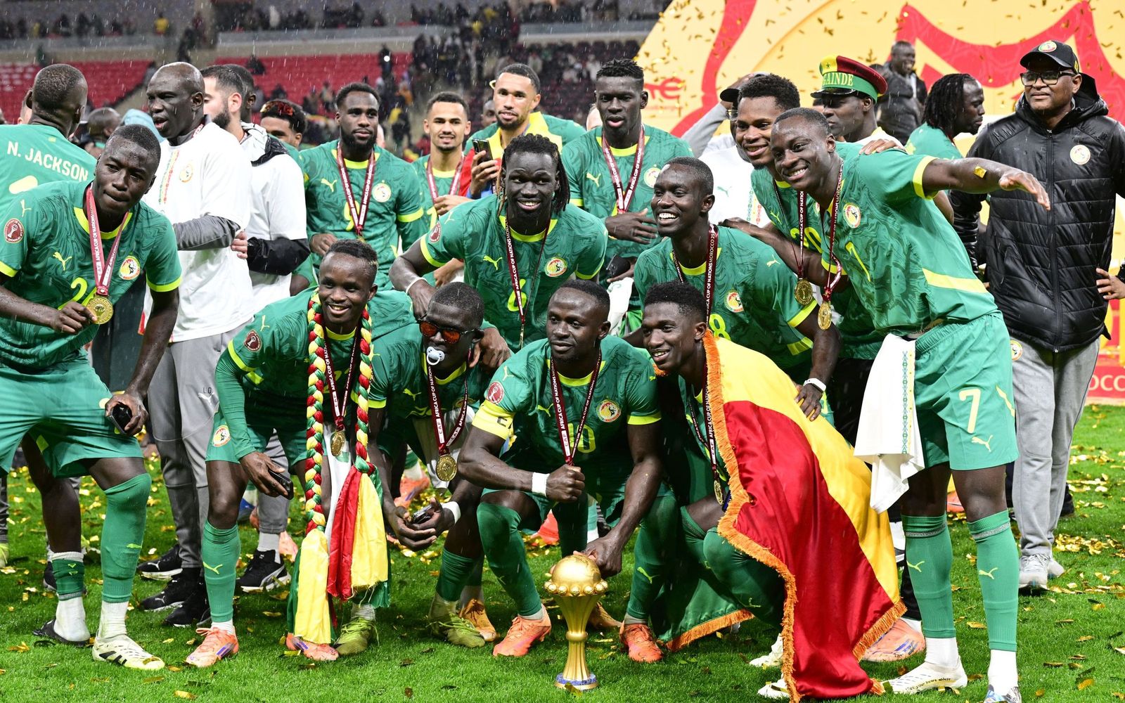 Las fotos de la final entre Marruecos y Senegal en la Copa África