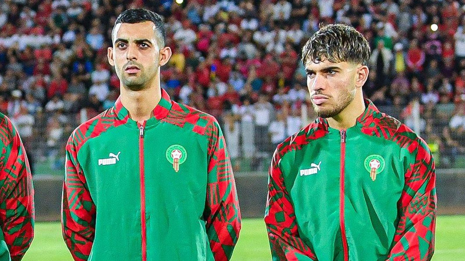 Abde en su partido con Marruecos