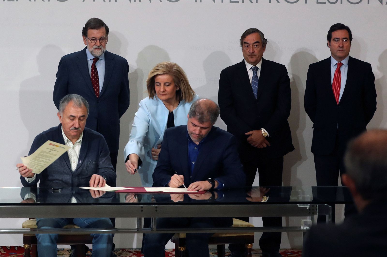 La firma del Salario Mínimo en imágenes