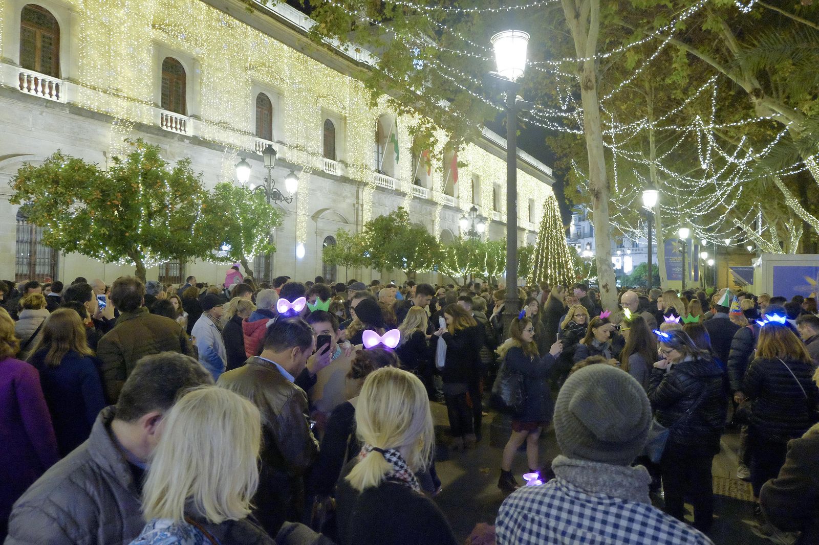 Las imágenes de la Nochevieja en Sevilla