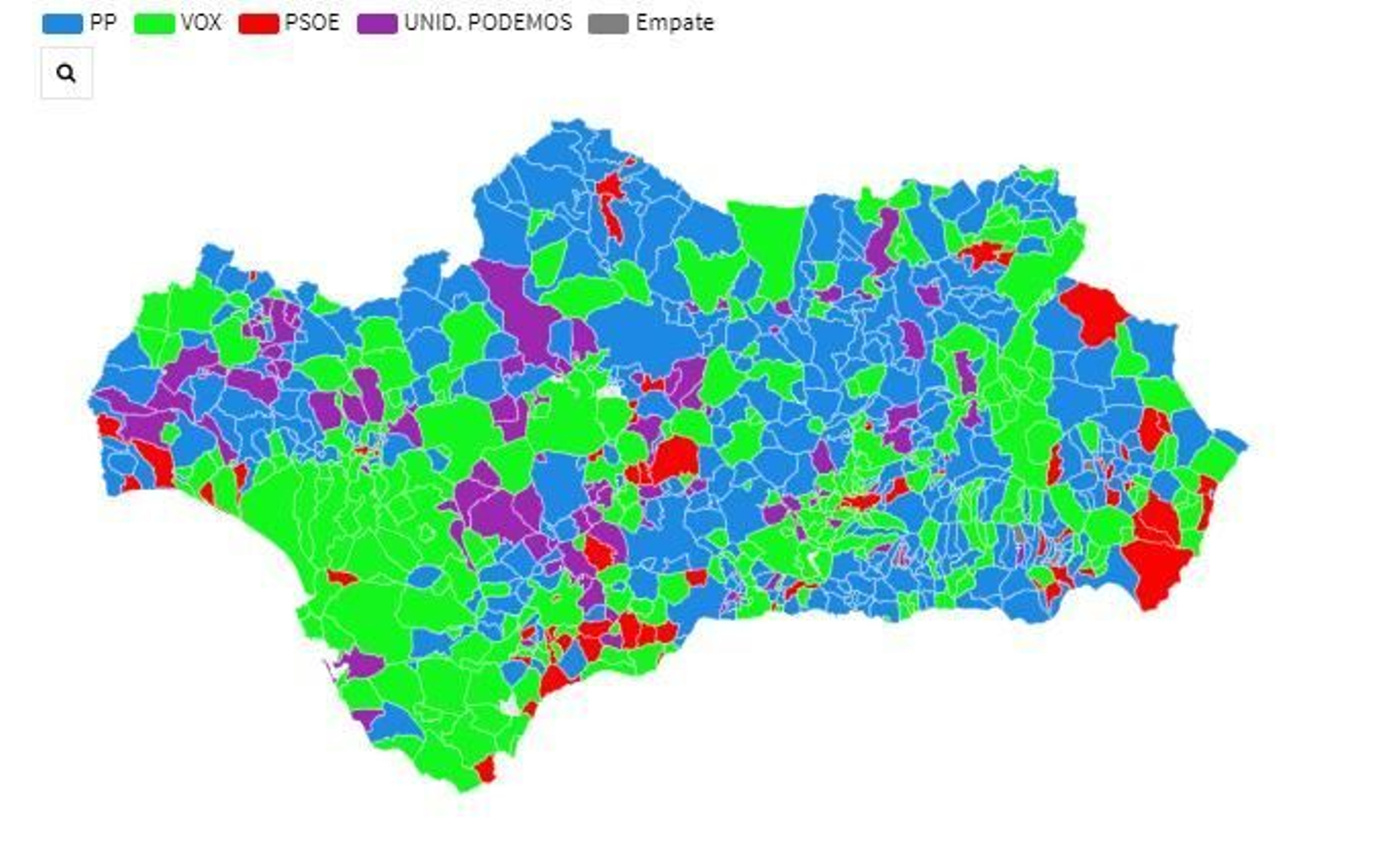 Avance de Vox reemplazando a Ciudadanos en las urnas.