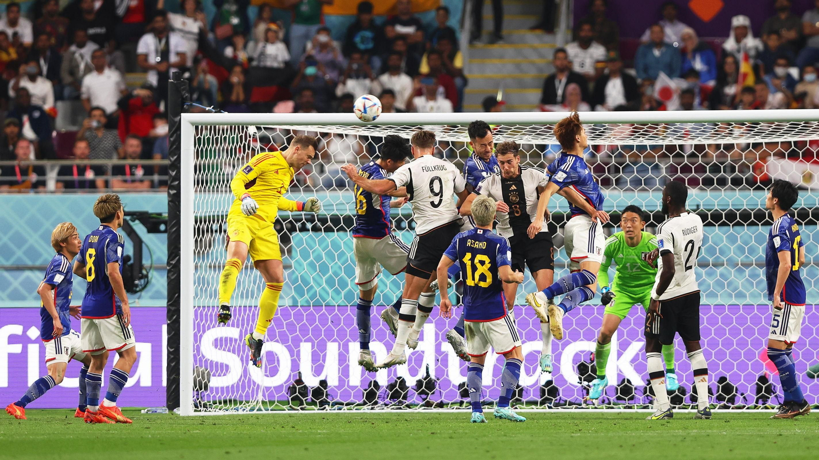 Las imágenes del Alemania - Japón en el Mundial de Qatar