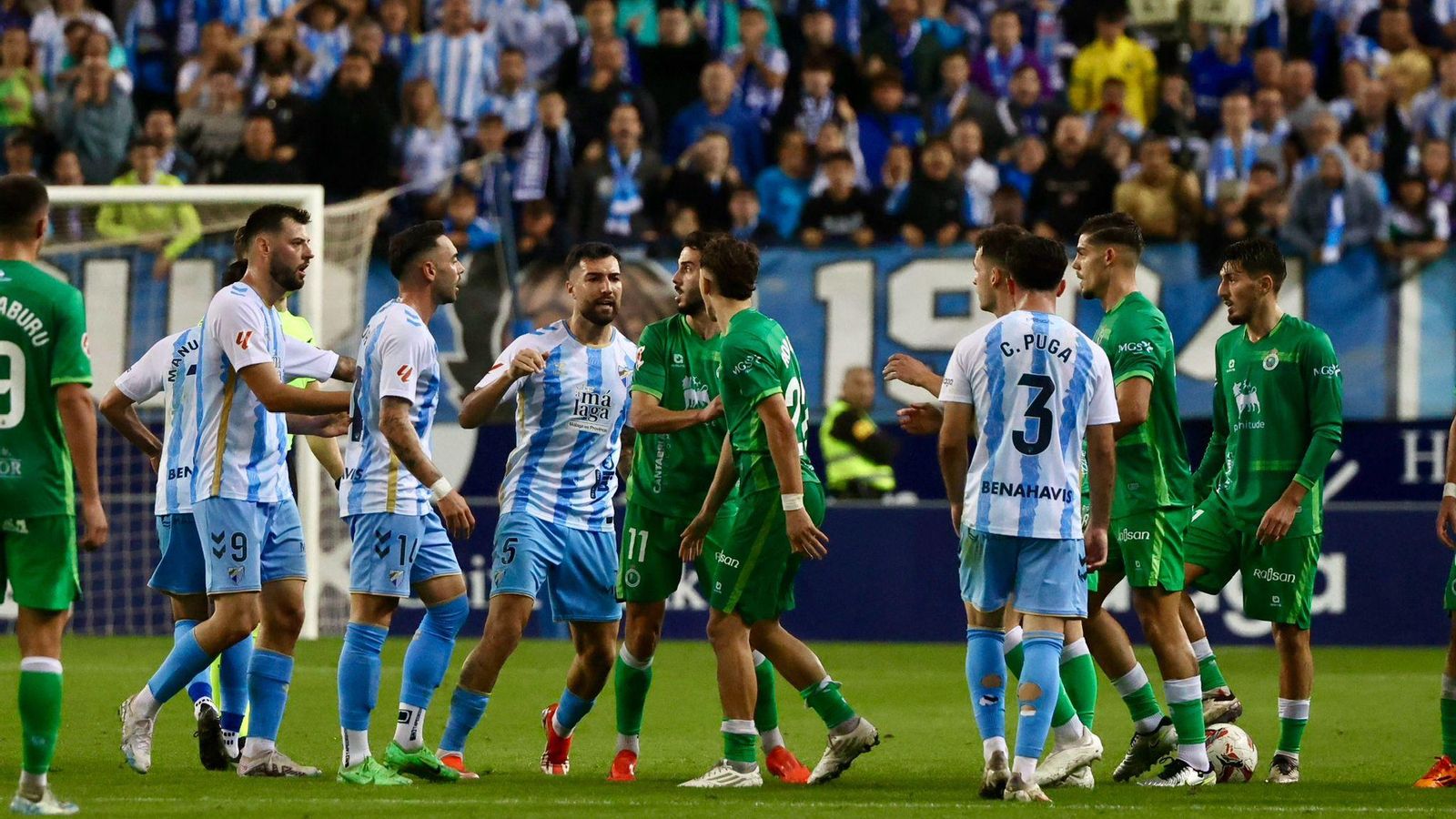 Las mejores fotos del Málaga CF-Racing de Santander