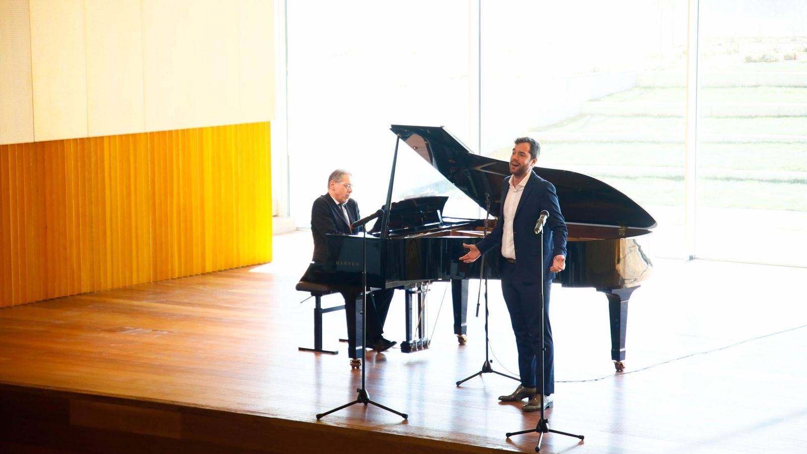 El pianista Ugo D’Orazio con el barítono Javier Povedano.