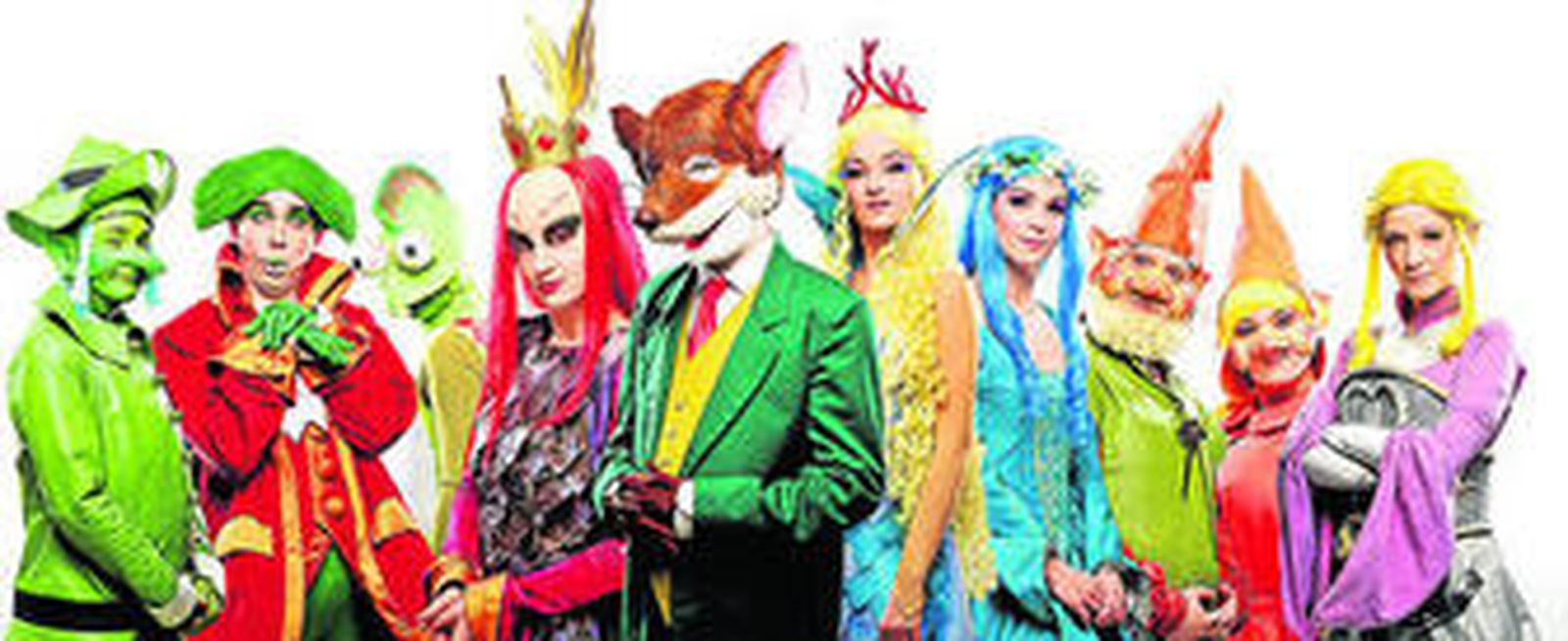 Los protagonistas del musical infantil Gerónimo Stilton.