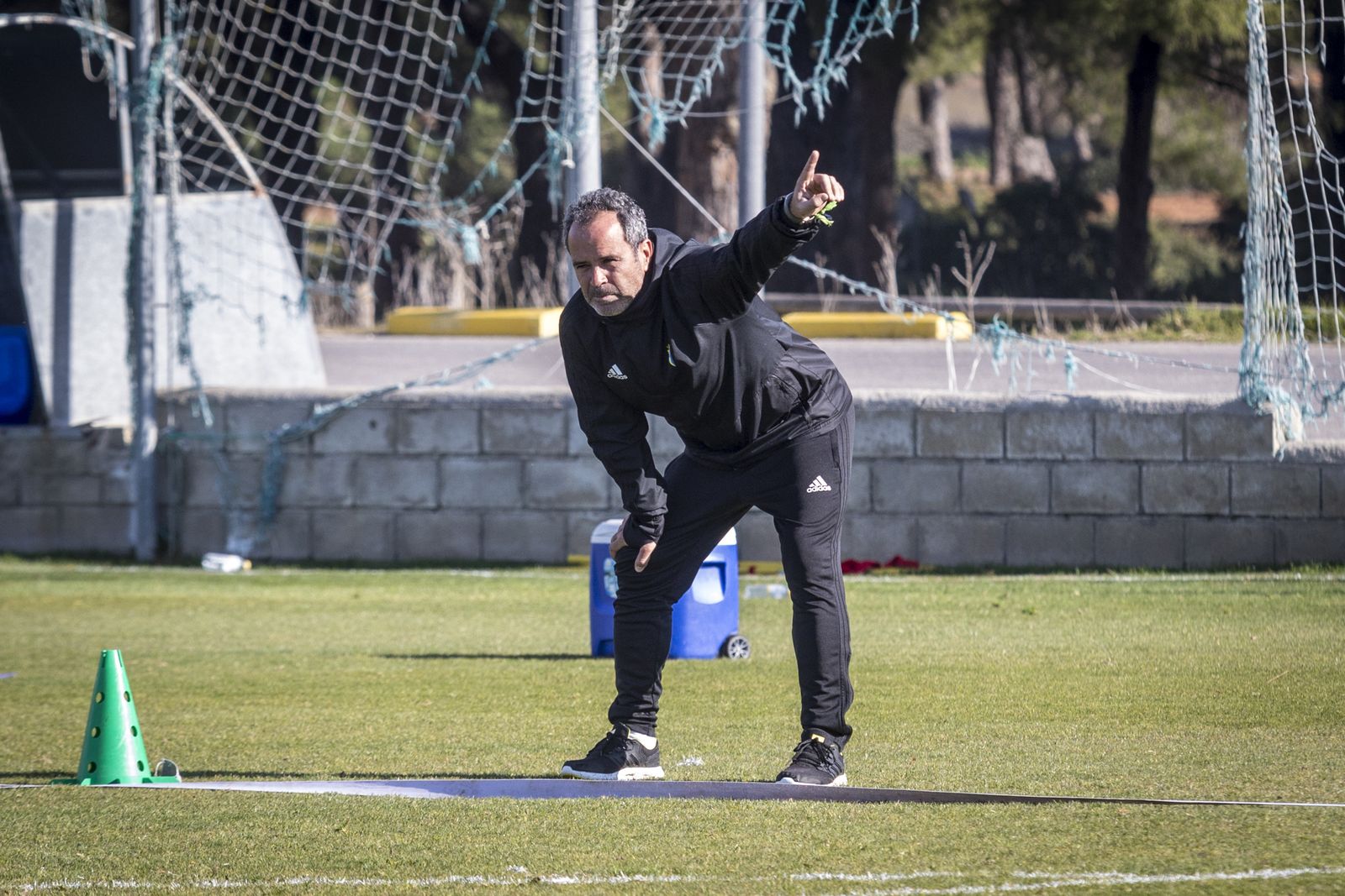 Álvaro Cervera en un entrenamiento.