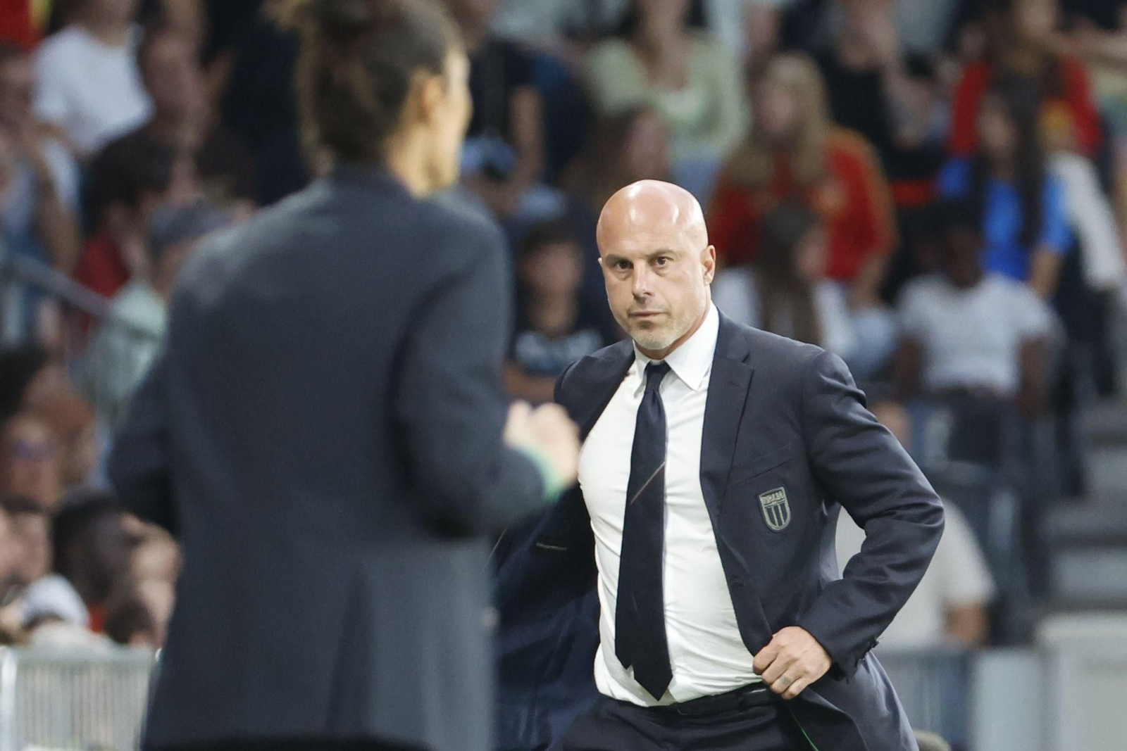 Las fotos del Italia - España de la Eurocopa femenina