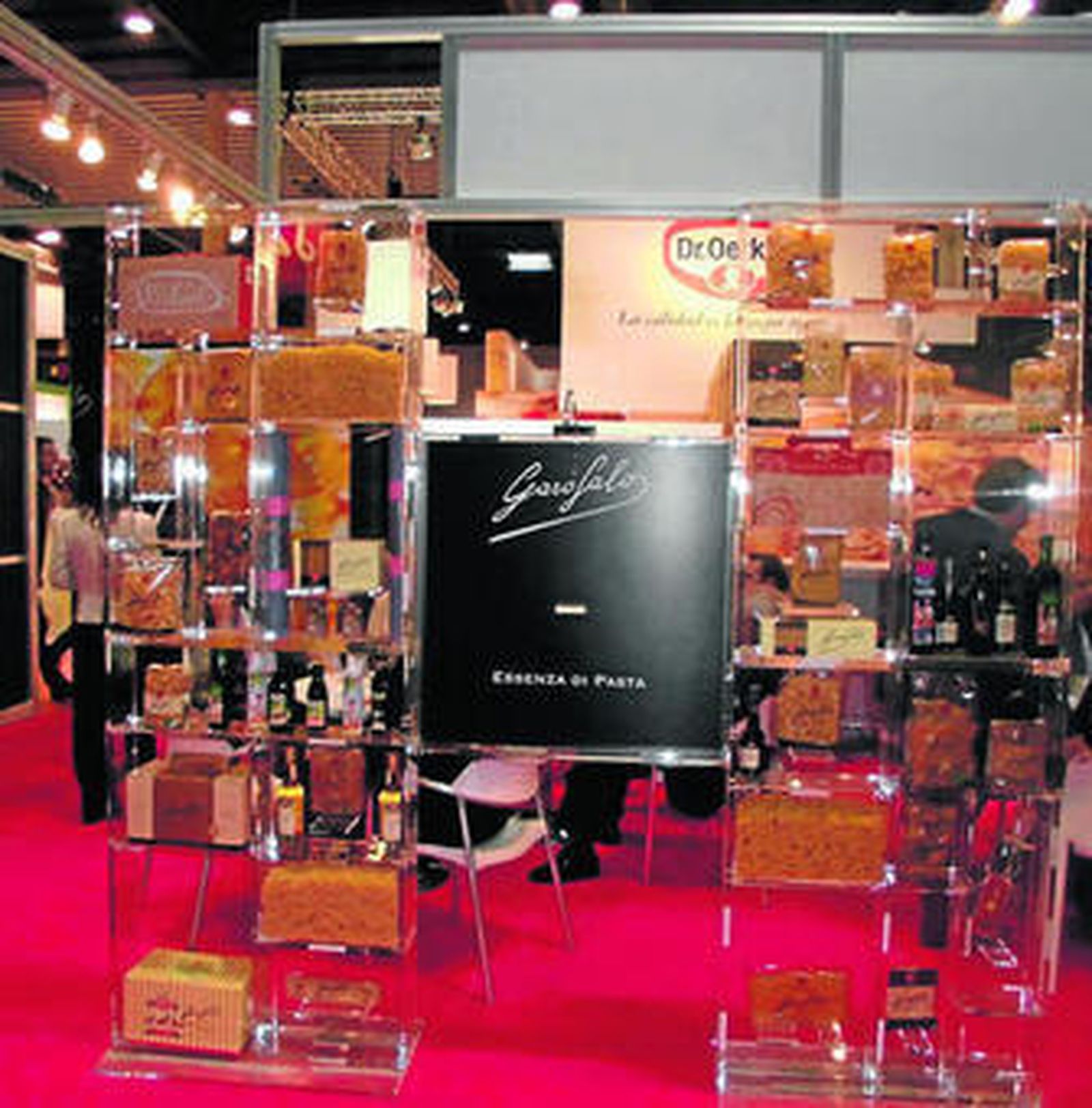 Expositor de la marca italiana Garofalo en la feria Alimentaria de Barcelona.