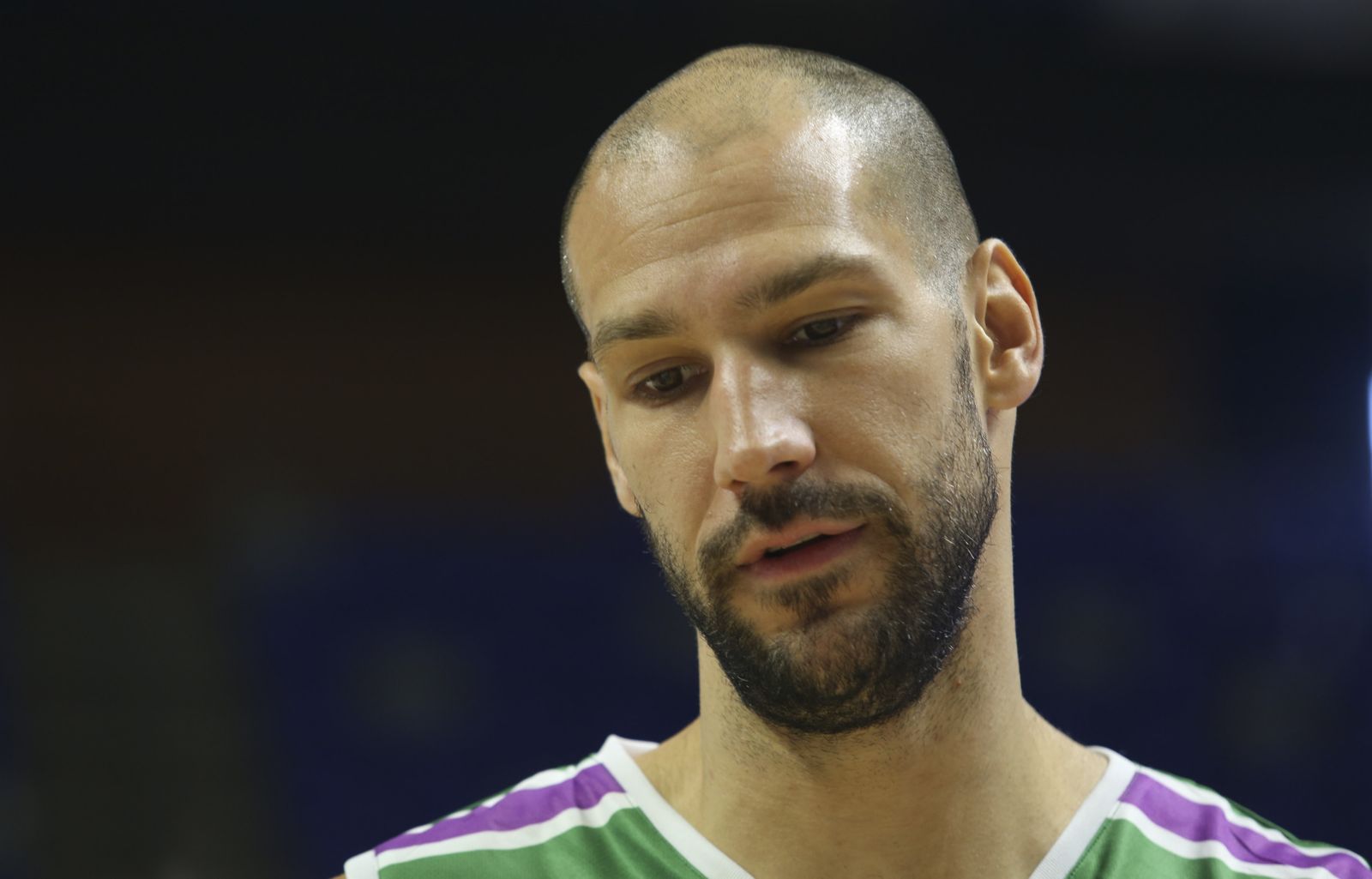 Augustine, en un partido con el Unicaja.