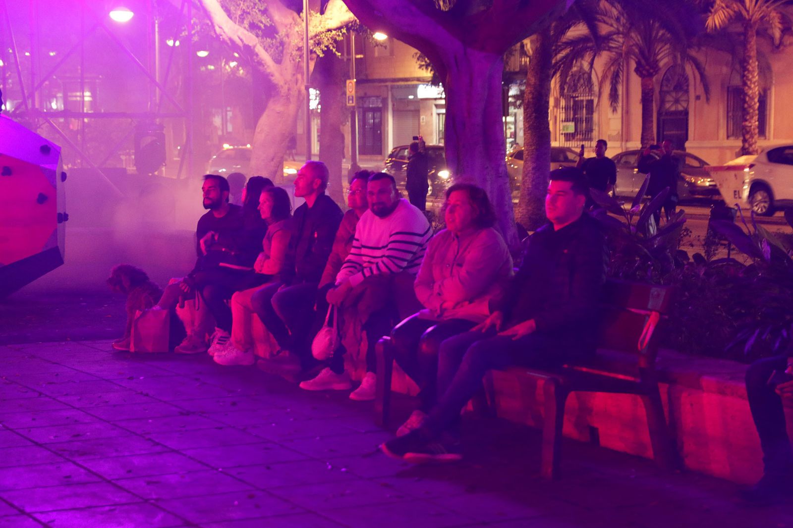 Así brilla el parque Nicolás Salmerón con el espectáculo 'Posidonia'