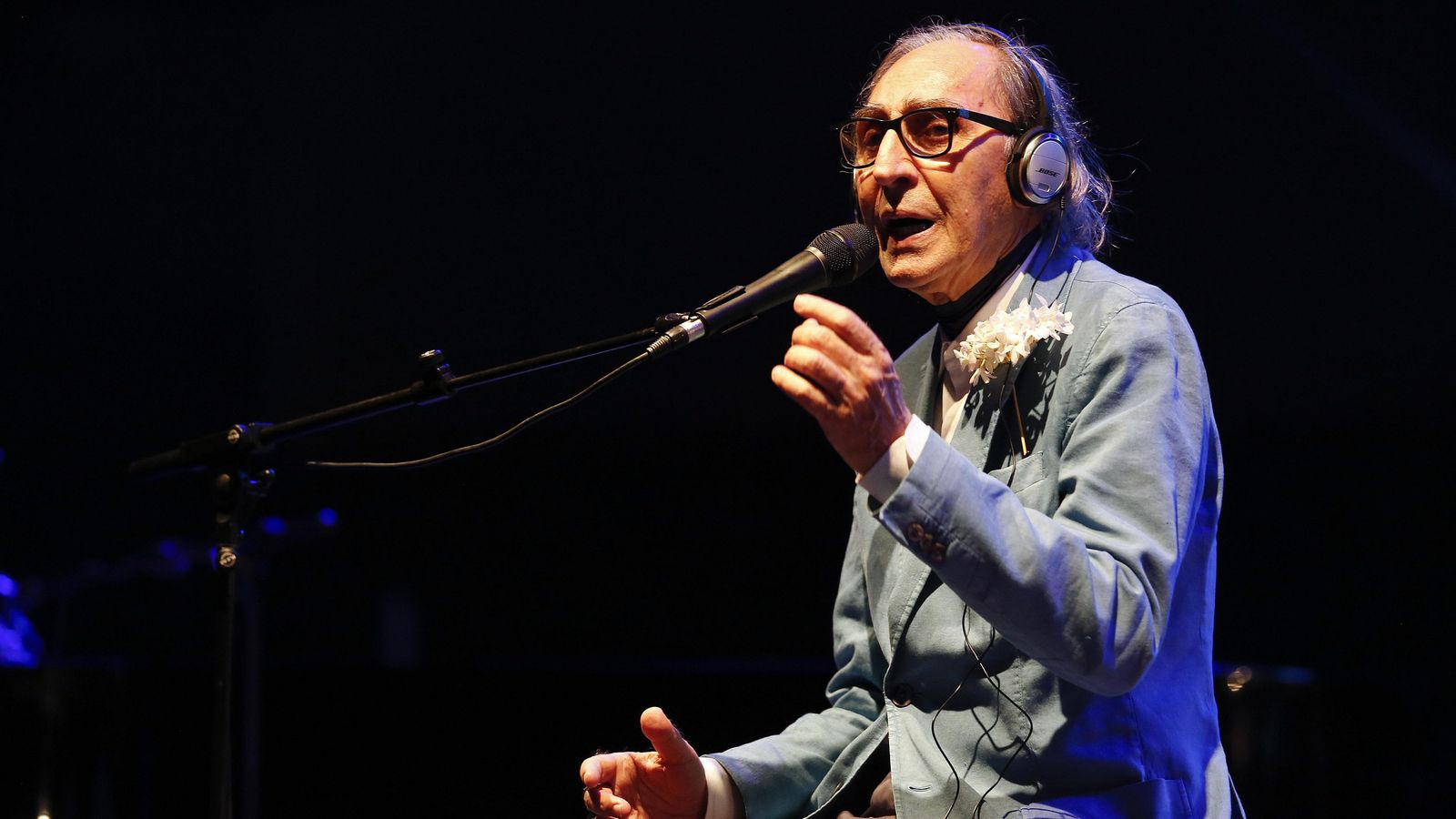 Franco Battiato, en un concierto en Málaga en 2017.
