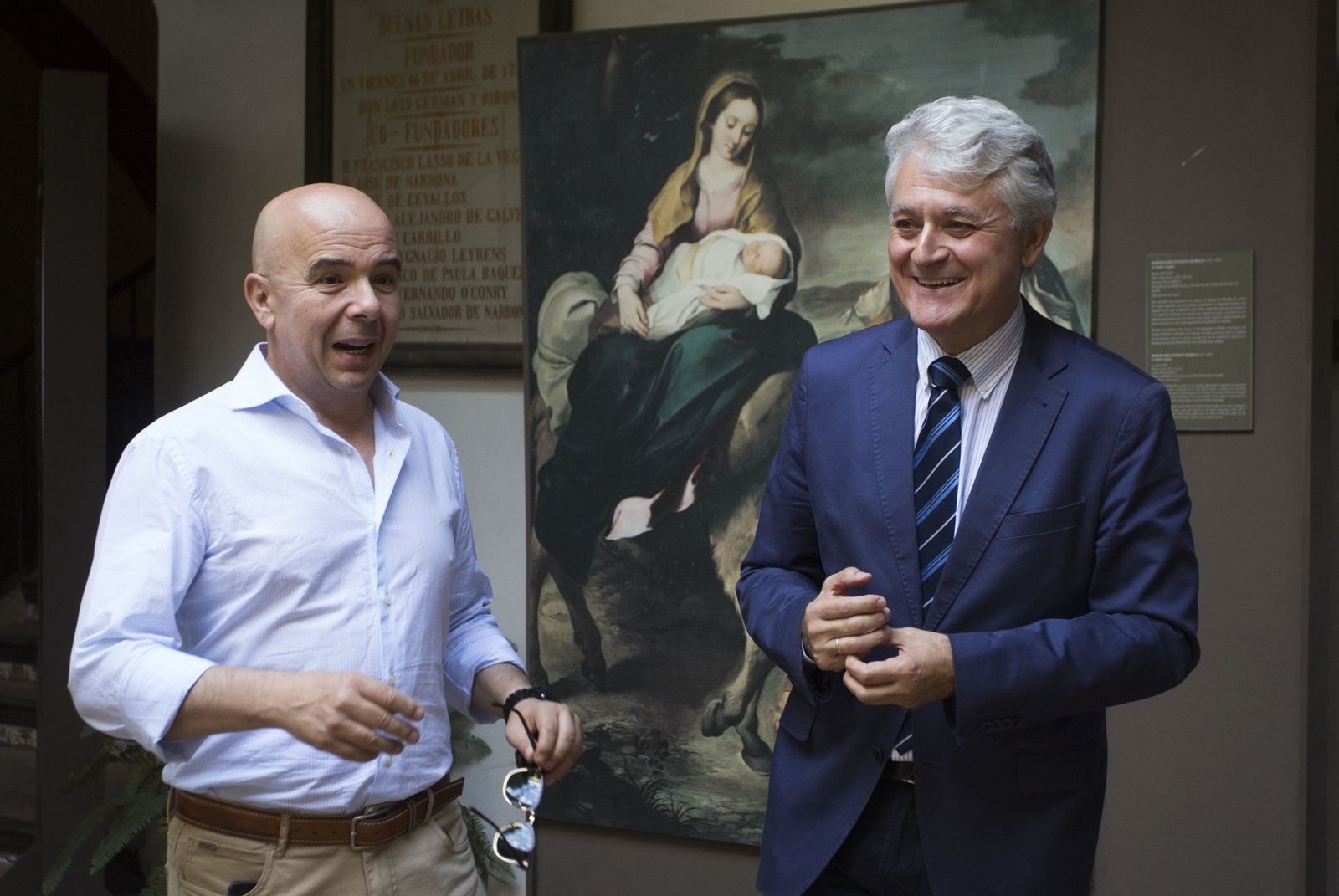 Juan Miguel Vega (derecha) con Fran López de Paz, en los Pinelo.