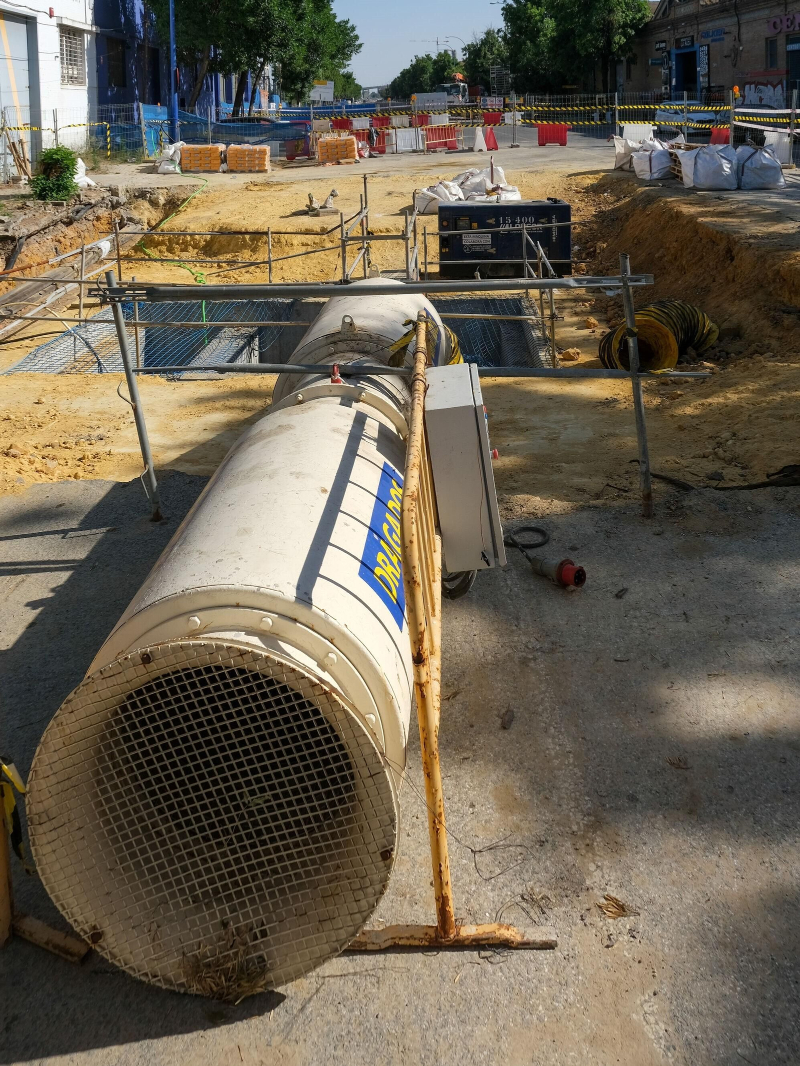 Situación actual de las obras de la Avenida de las Razas.